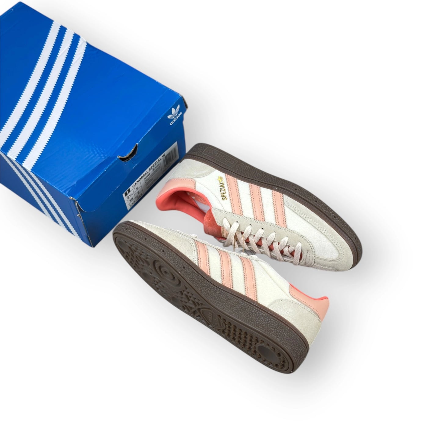 adidas Handball Spezial Cream White Coral Velvet (Women’s) JI2649 – EU 38, brand new with original box