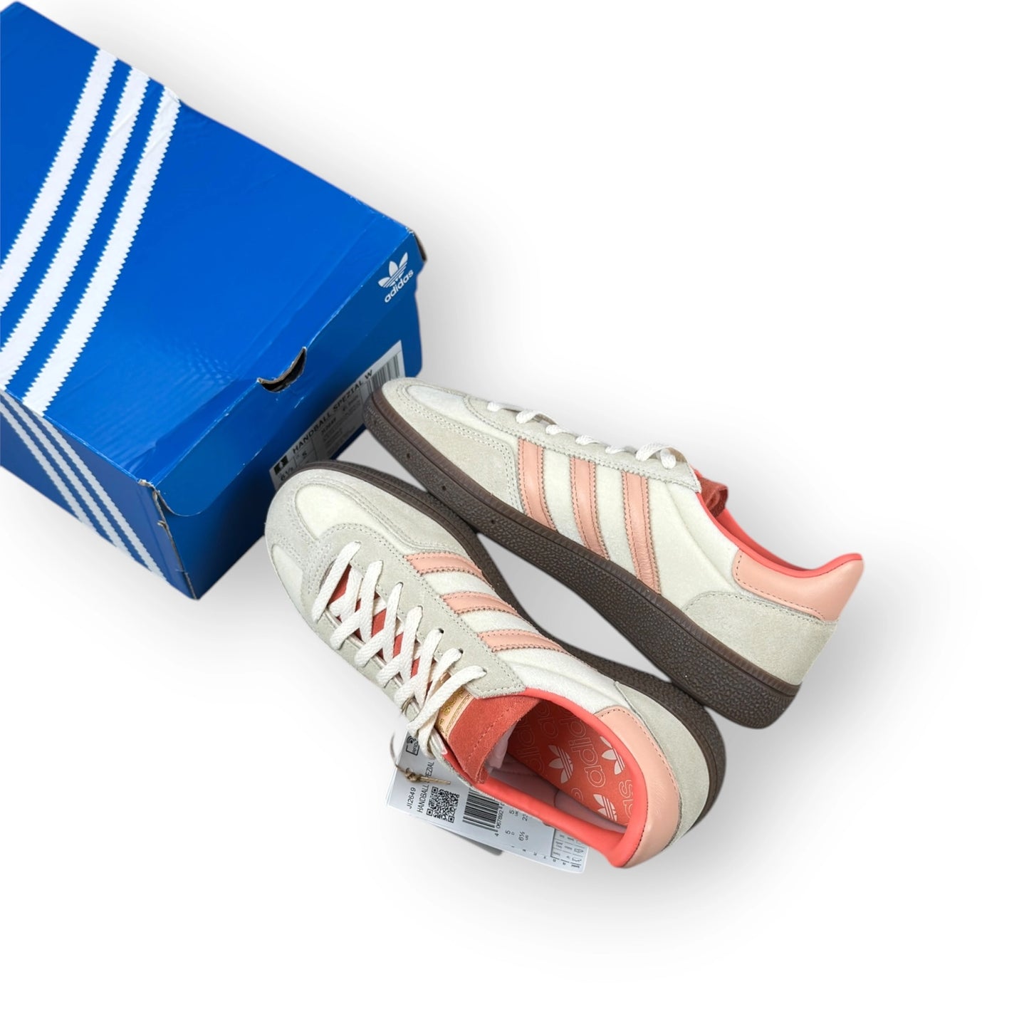 adidas Handball Spezial Cream White Coral Velvet (Women’s) JI2649 – EU 38, brand new with original box