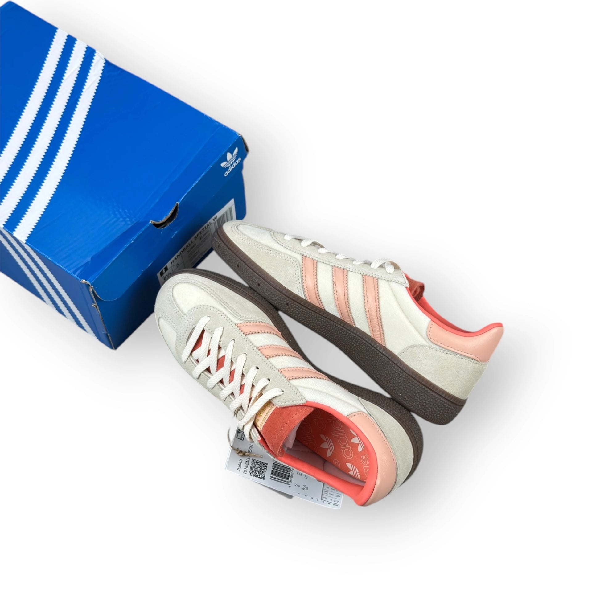 adidas Handball Spezial Cream White Coral Velvet (Women’s) JI2649 – EU 38, brand new with original box
