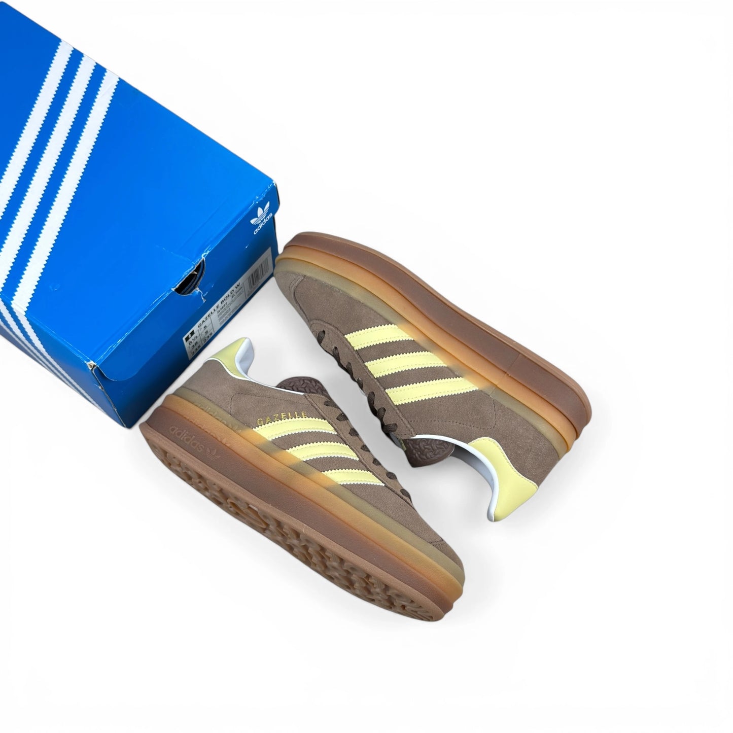 adidas Gazelle Bold Earth Strata Powder Yellow (Women’s) JI2697 – EU 38, brand new with original box