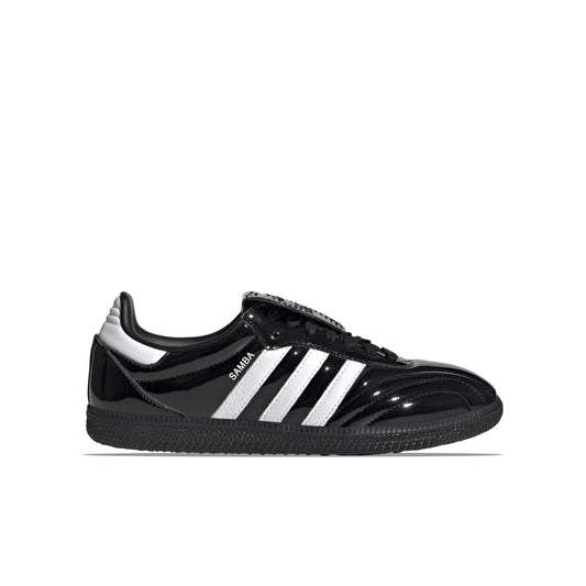 adidas Samba LT Core black women's sneaker, black and white patent leather
