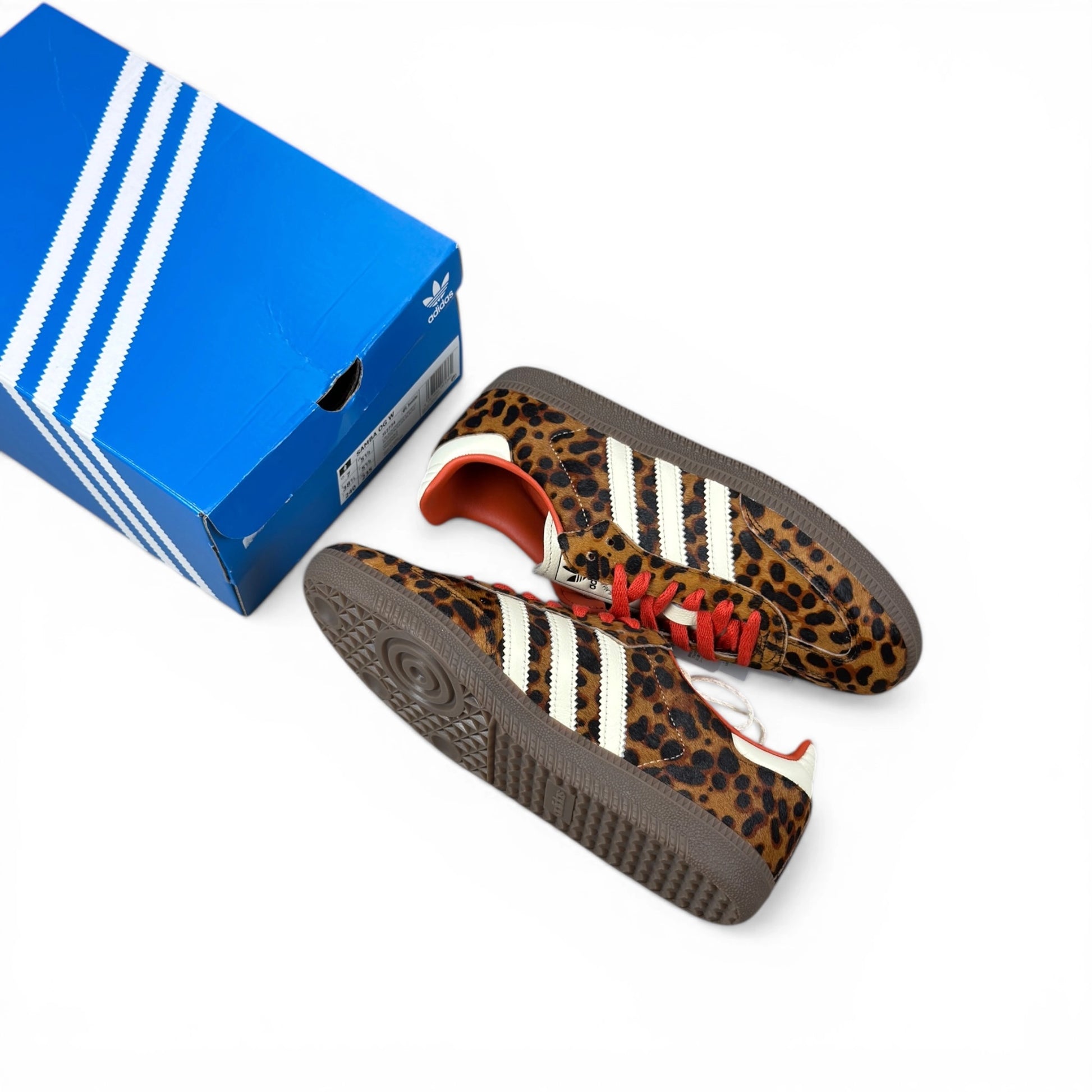 adidas Samba OG Preloved Red Leopard (Women’s) JI2734 – EU 38 2/3, brand new with original box