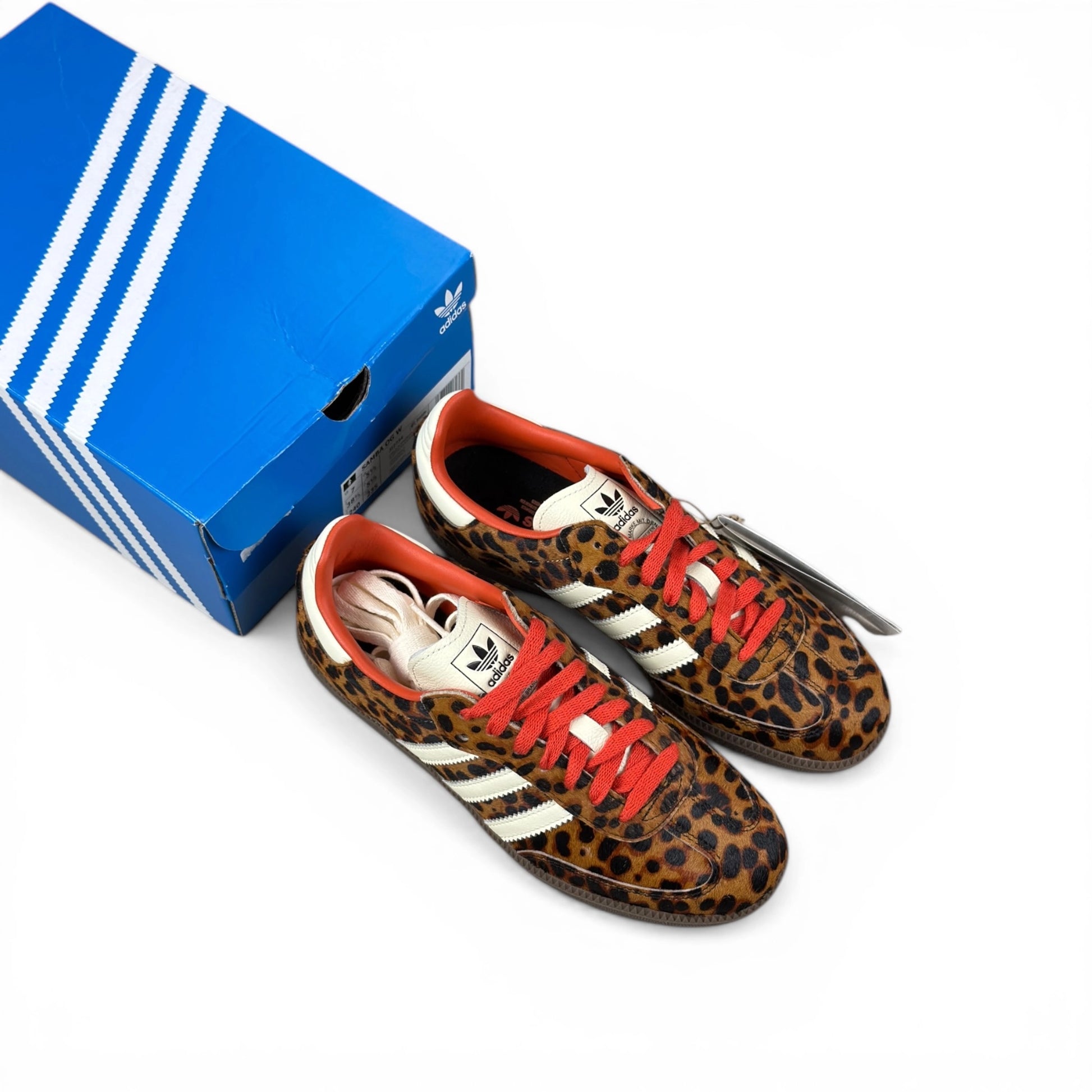 adidas Samba OG Preloved Red Leopard (Women’s) JI2734 – EU 38 2/3, brand new with original box