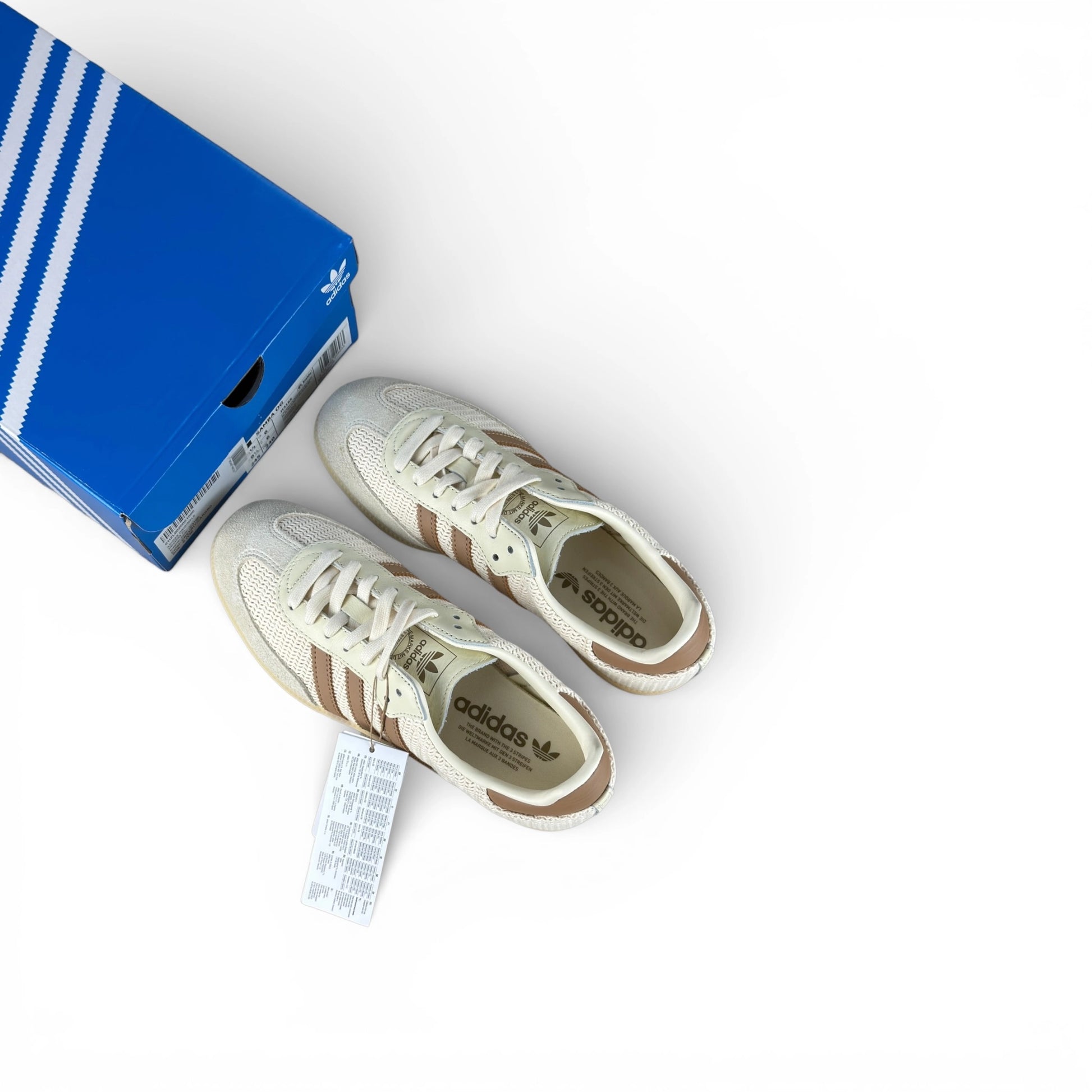 adidas Samba OG Cream White Cardboard JI3185 – EU 39⅓, brand new with original box