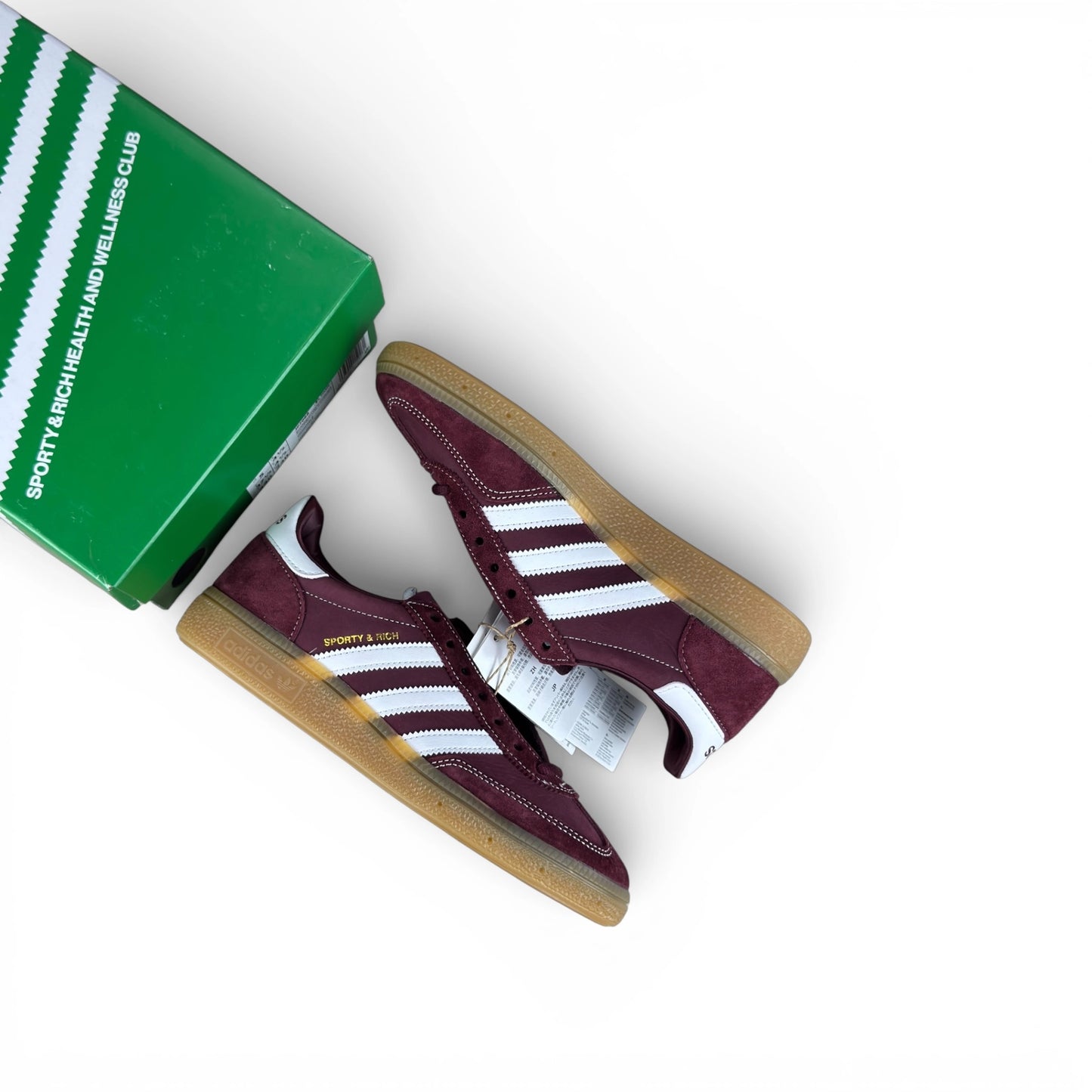 adidas Handball Spezial Sporty & Rich Shadow Red JP7068 – EU 37 1/3, brand new with original box
