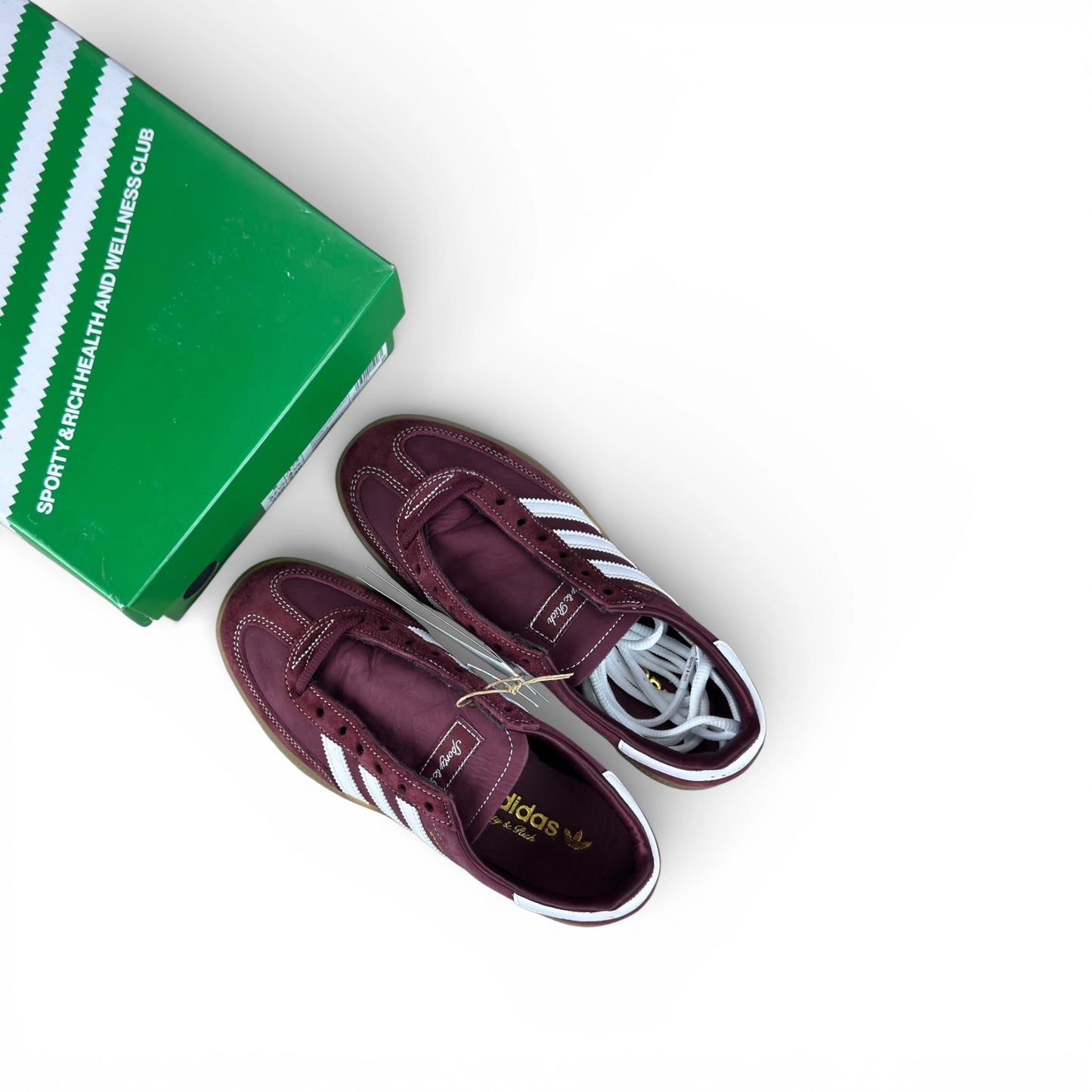 adidas Handball Spezial Sporty & Rich Shadow Red JP7068 – EU 37 1/3, brand new with original box