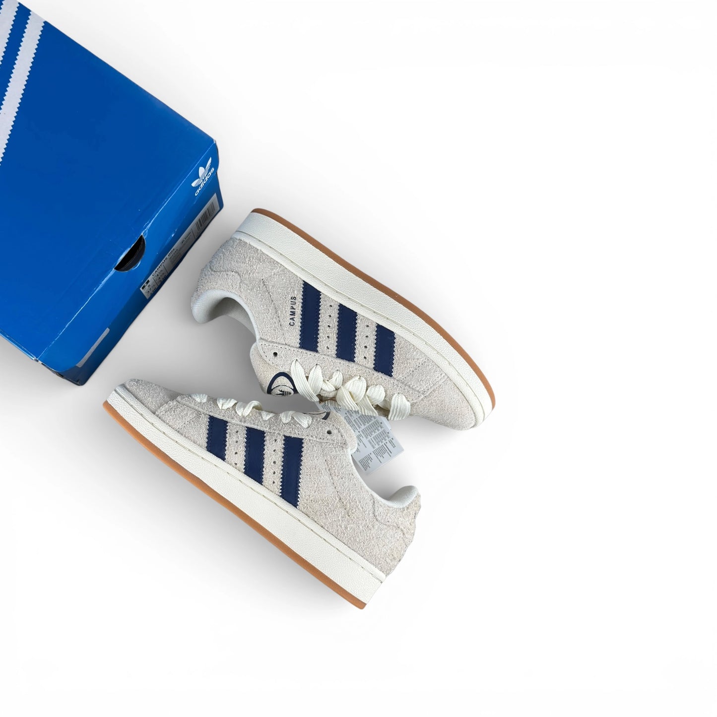 adidas Campus 00s Cream White Dark Blue JP7745 – EU 37⅓, brand new with original box