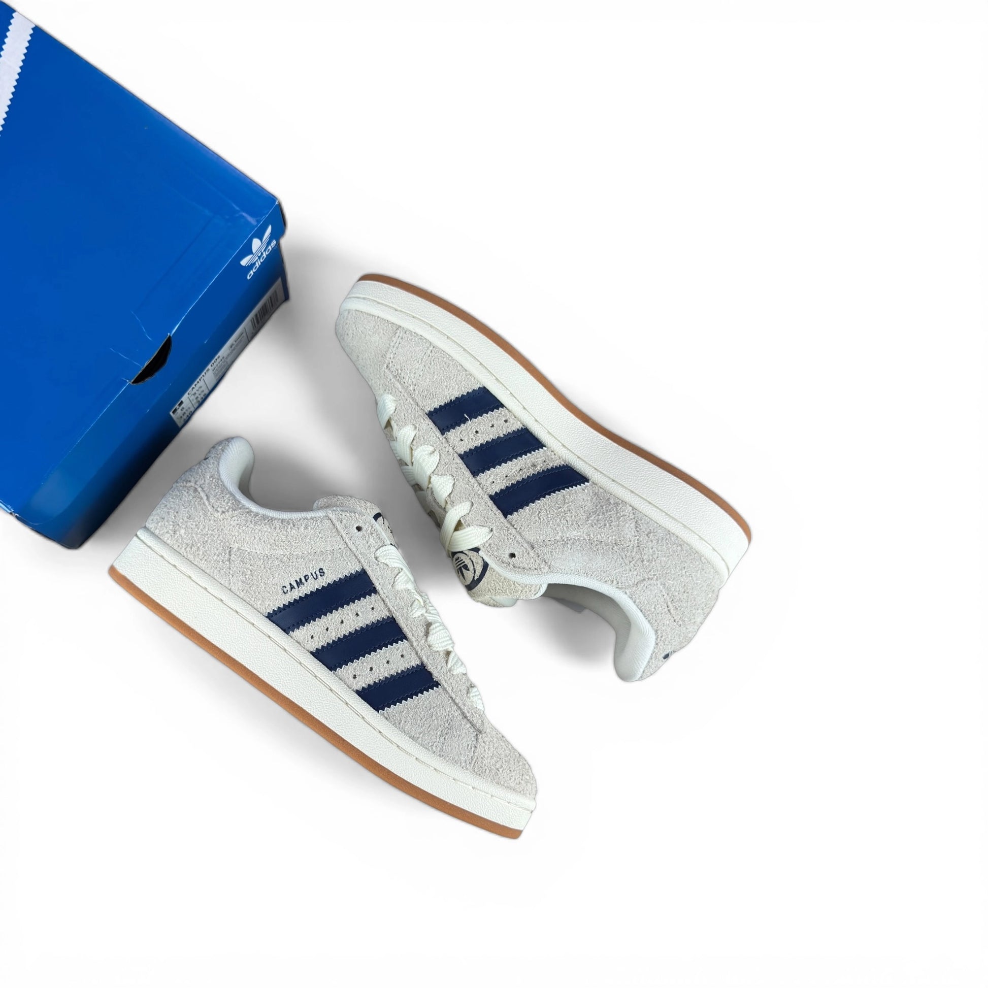adidas Campus 00s Cream White Dark Blue JP7745 – EU 38⅔, brand new with original box