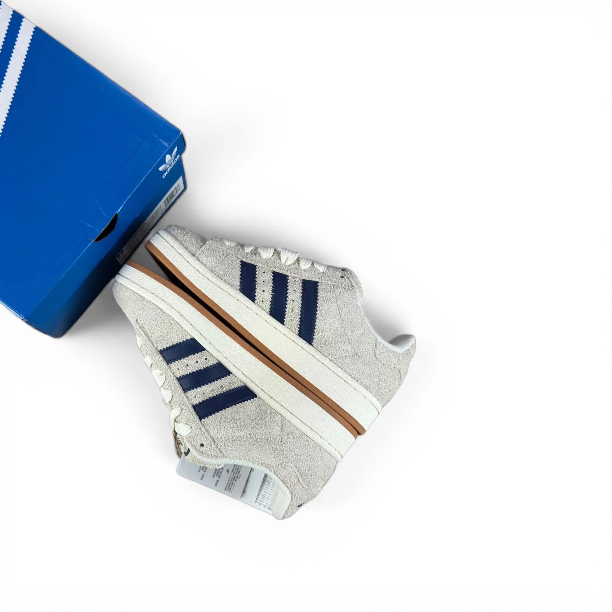 adidas Campus 00s Cream White Dark Blue JP7745 – EU 38⅔, brand new with original box