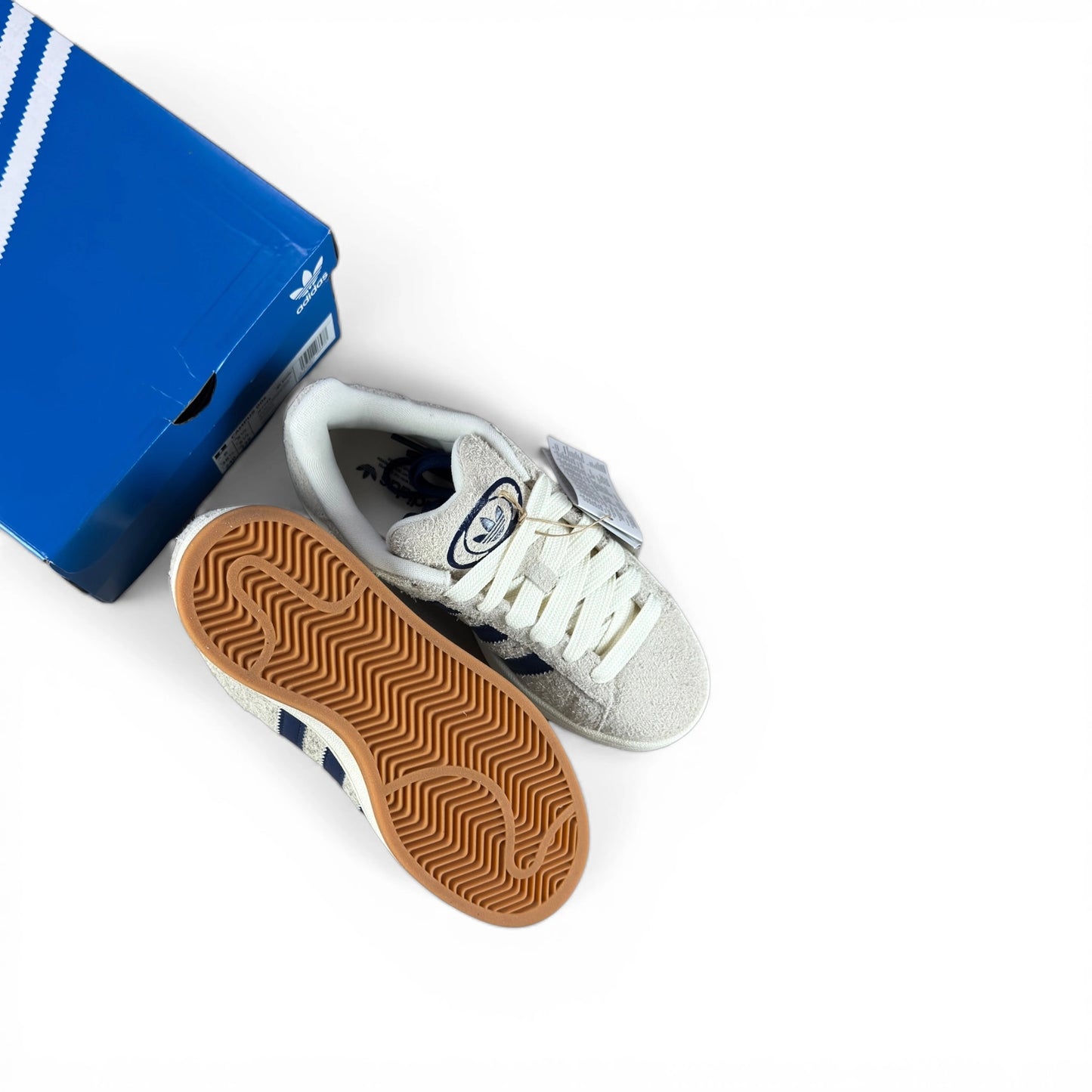 adidas Campus 00s Cream White Dark Blue JP7745 – EU 38⅔, brand new with original box