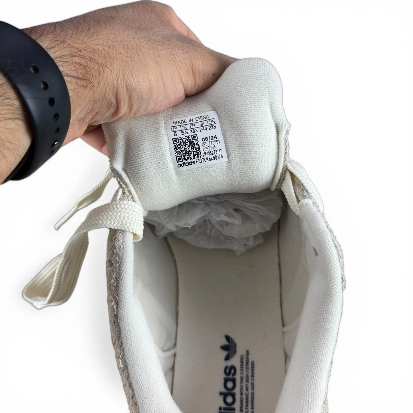 adidas Campus 00s Cream White Dark Blue JP7745 – EU 38⅔, brand new with original box