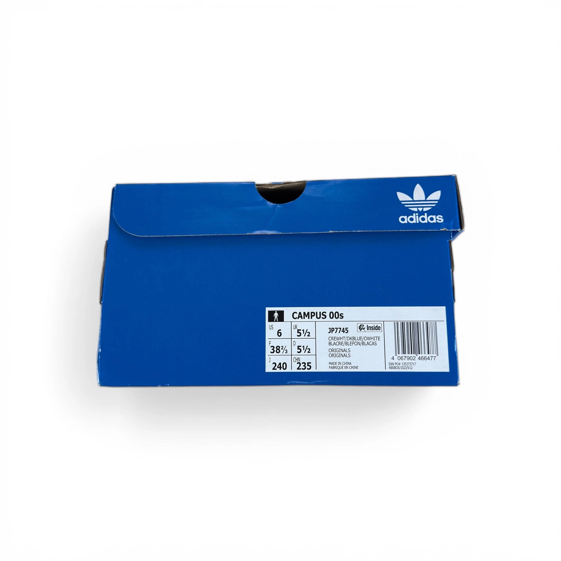 adidas Campus 00s Cream White Dark Blue JP7745 – EU 38⅔, brand new with original box