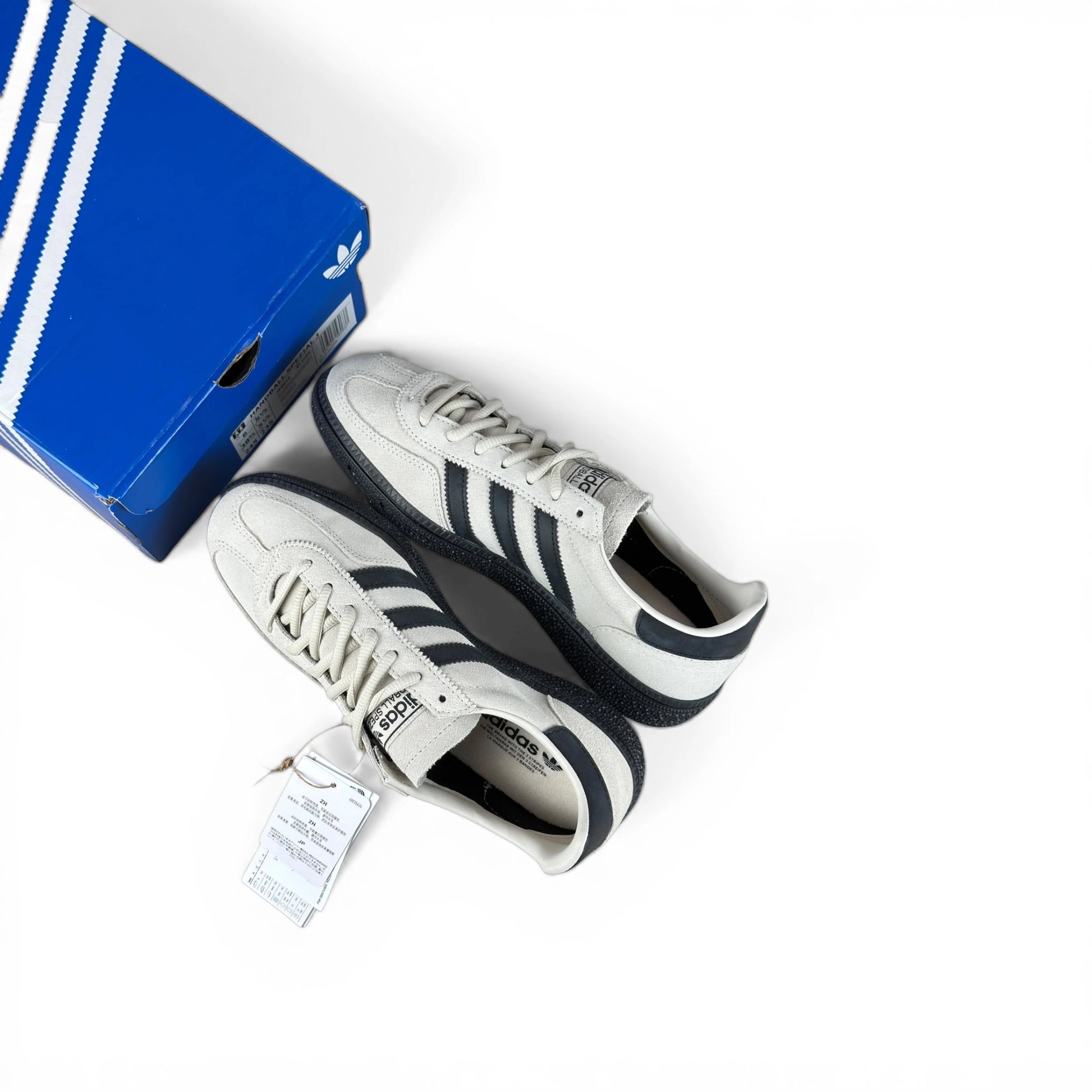 adidas Originals Handball Spezial Junior Grey White Gum (Junior) JP8016 – EU 38 2/3, brand new with original box