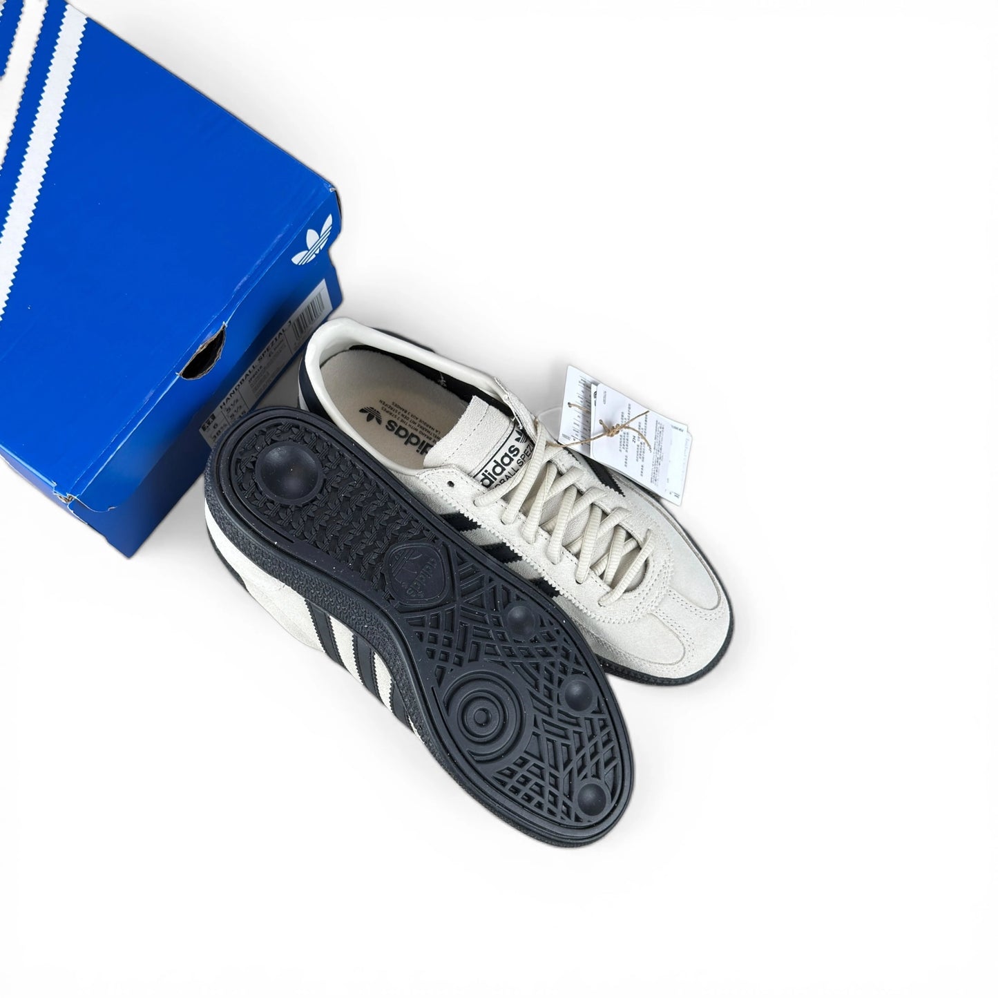 adidas Originals Handball Spezial Junior Grey White Gum (Junior) JP8016 – EU 38 2/3, brand new with original box