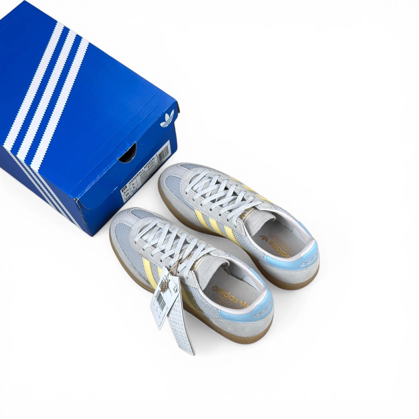 adidas Handball Spezial Grey One Almond Yellow (Junior) JP9289 – EU 38, brand new with original box