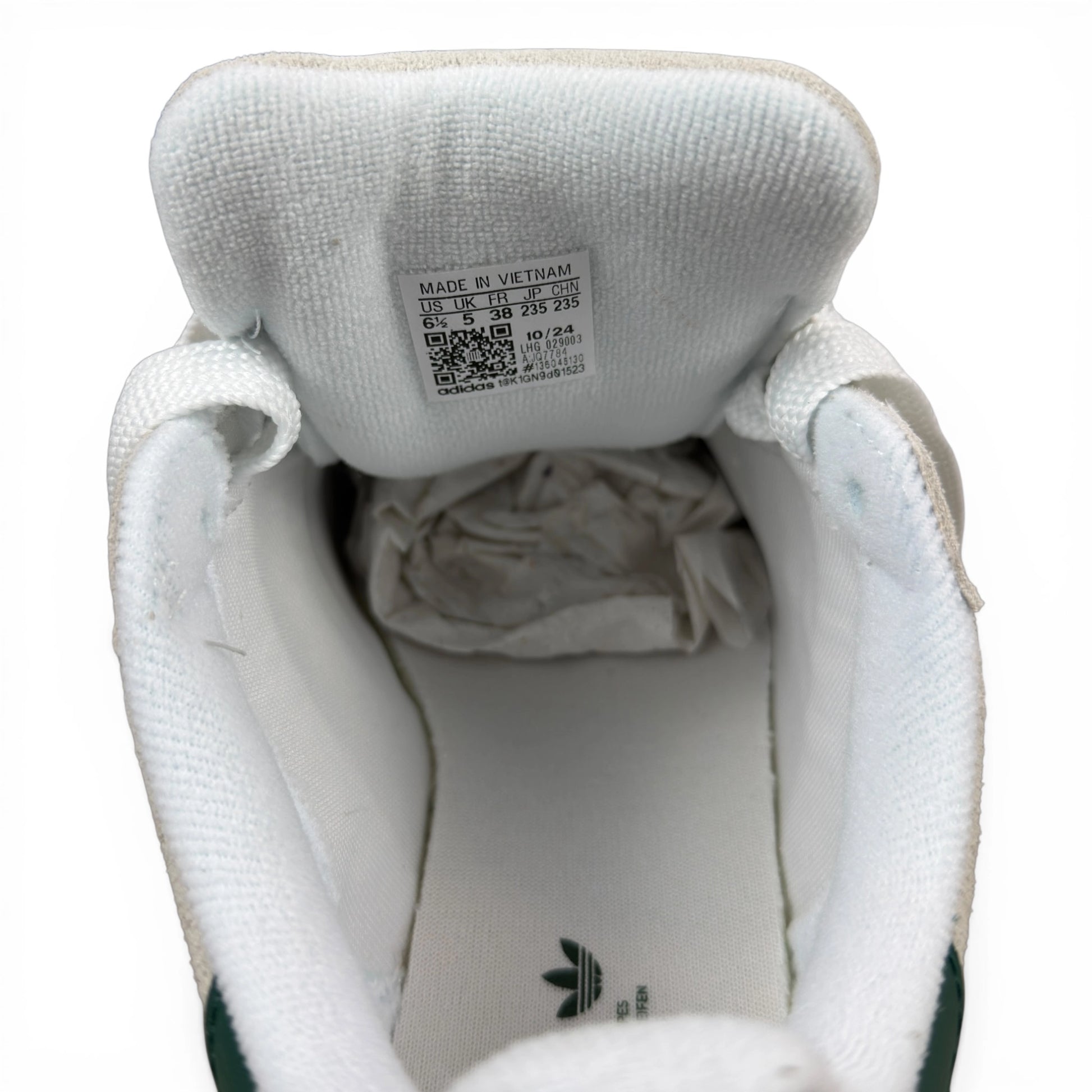 adidas Campus 00s Crystal White Collegiate Green (Women’s) JQ7784 – EU 38, brand new with original box
