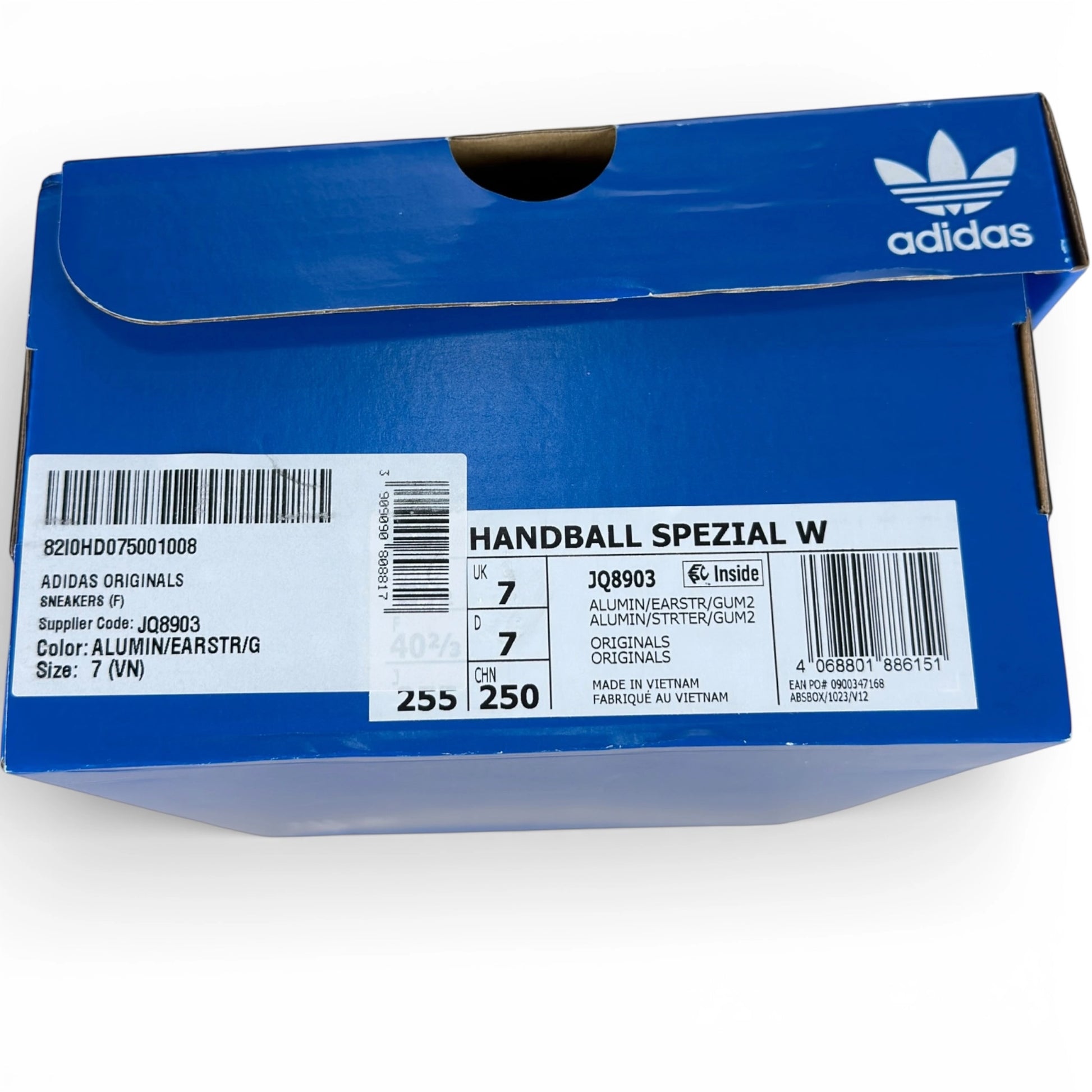 adidas Handball Spezial Off-White Earth Strata Gum (Women's) JQ8903 40⅔ nuove con scatola intera