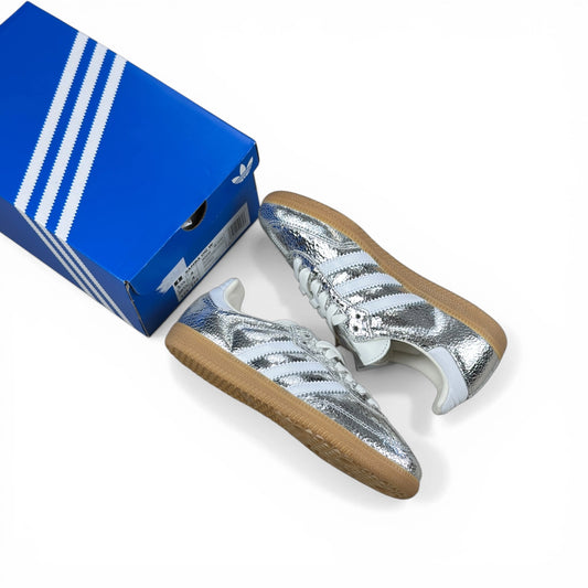 adidas Samba OG Silver Metallic Cracked Leather (Women’s) JR0035 – EU 36 2/3, brand new with original box