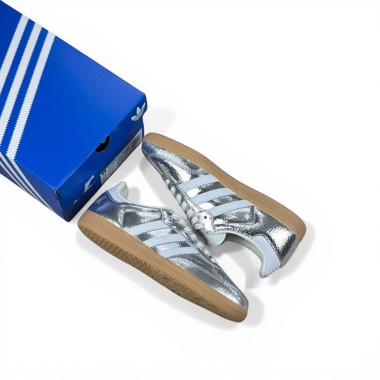 adidas Samba OG Silver Metallic Cracked Leather (Women’s) JR0035 – EU 41 1/3, brand new with original box