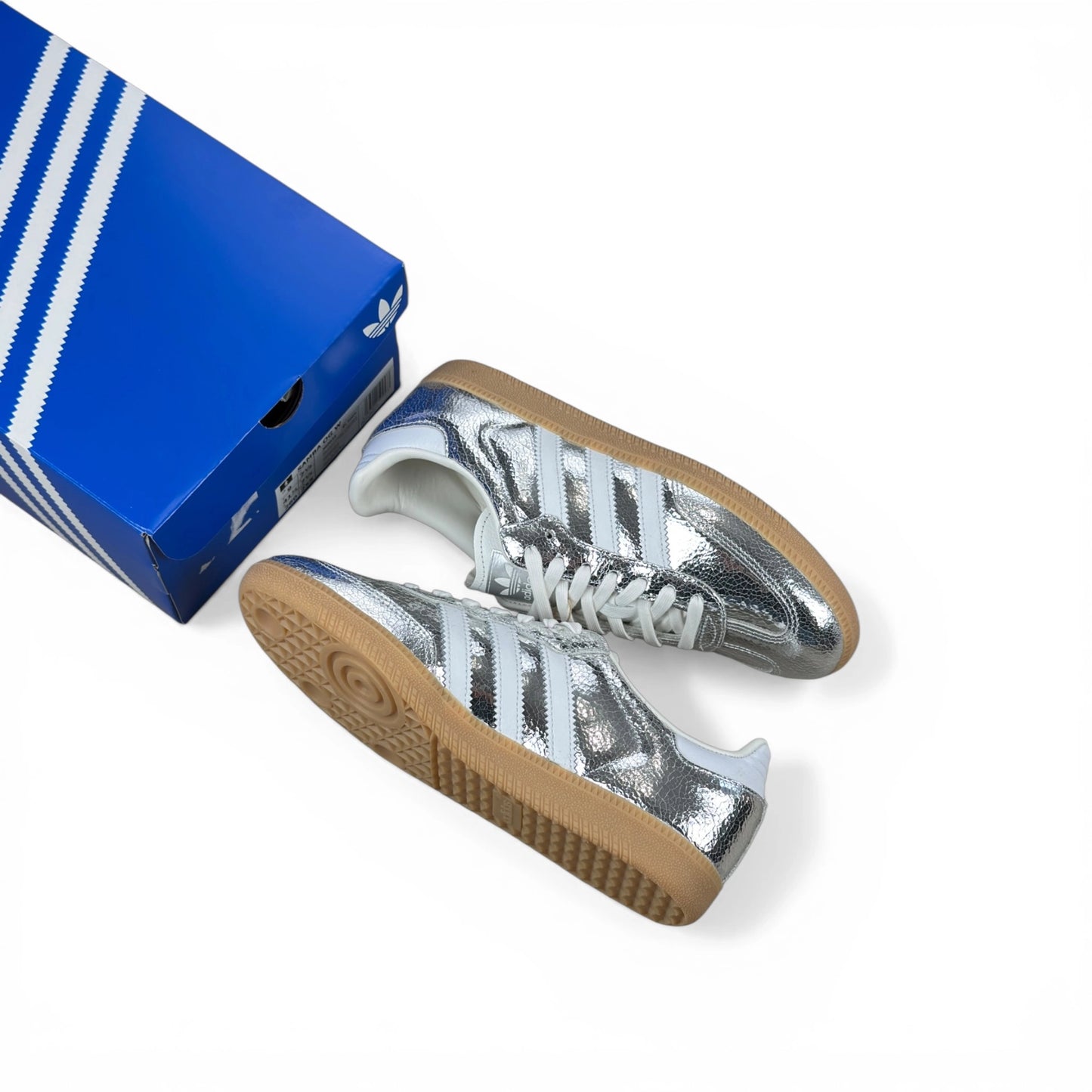 adidas Samba OG Silver Metallic Cracked Leather (Women’s) JR0035 – EU 41 1/3, brand new with original box