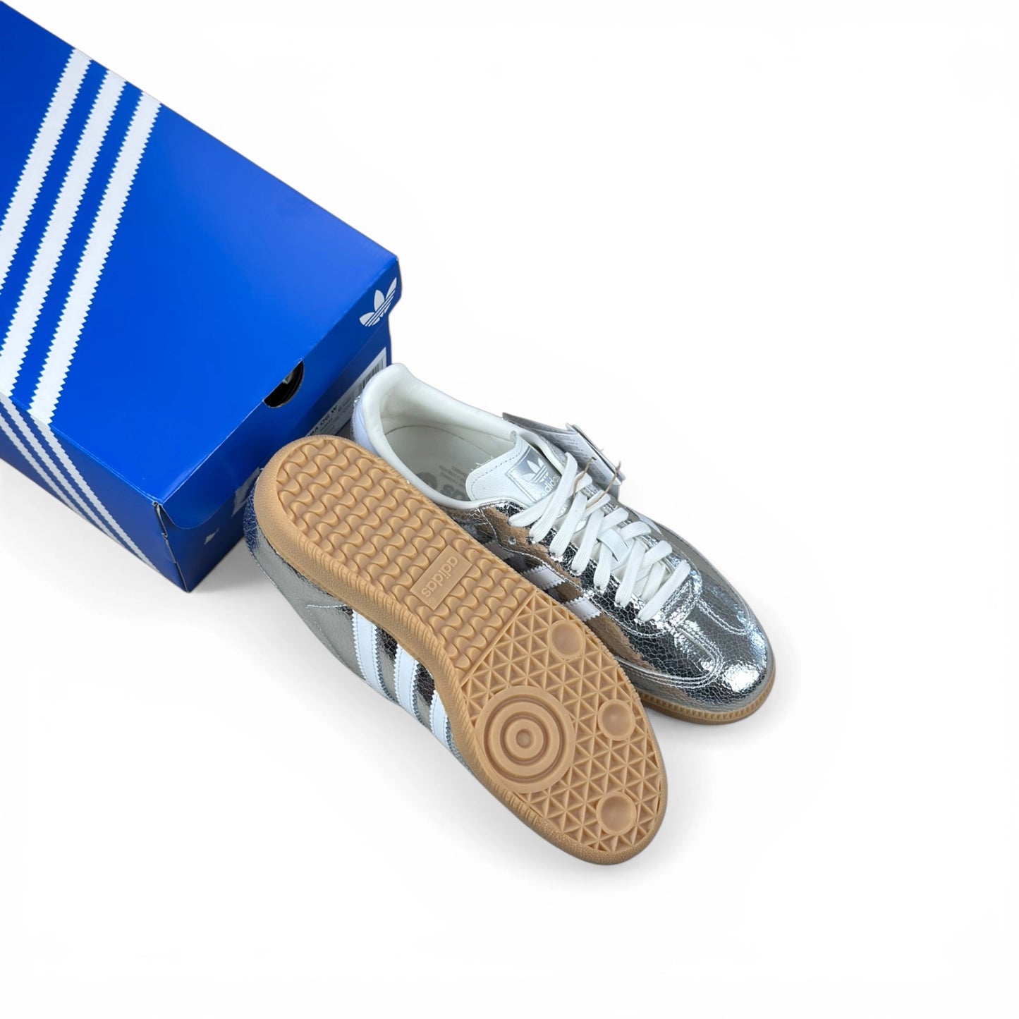 adidas Samba OG Silver Metallic Cracked Leather (Women’s) JR0035 – EU 41 1/3, brand new with original box