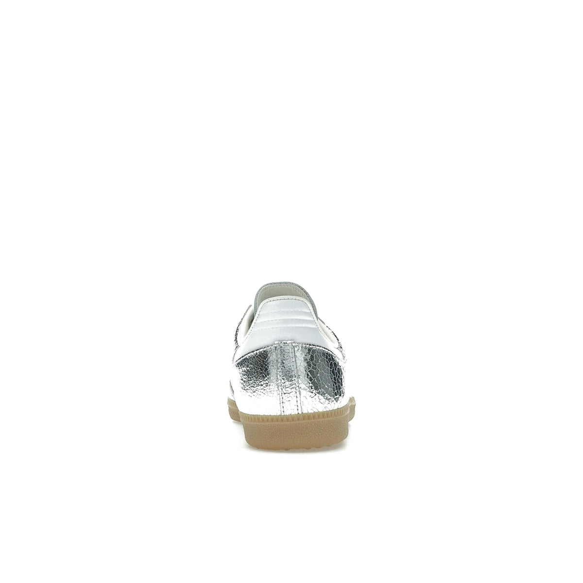 adidas Samba OG silver metallic with cracked leather, silver metallic and white – image 4 of 4