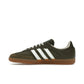 adidas Samba OG sneakers in medium raw khaki suede with off‑white accents and gum sole – image 3 of 4