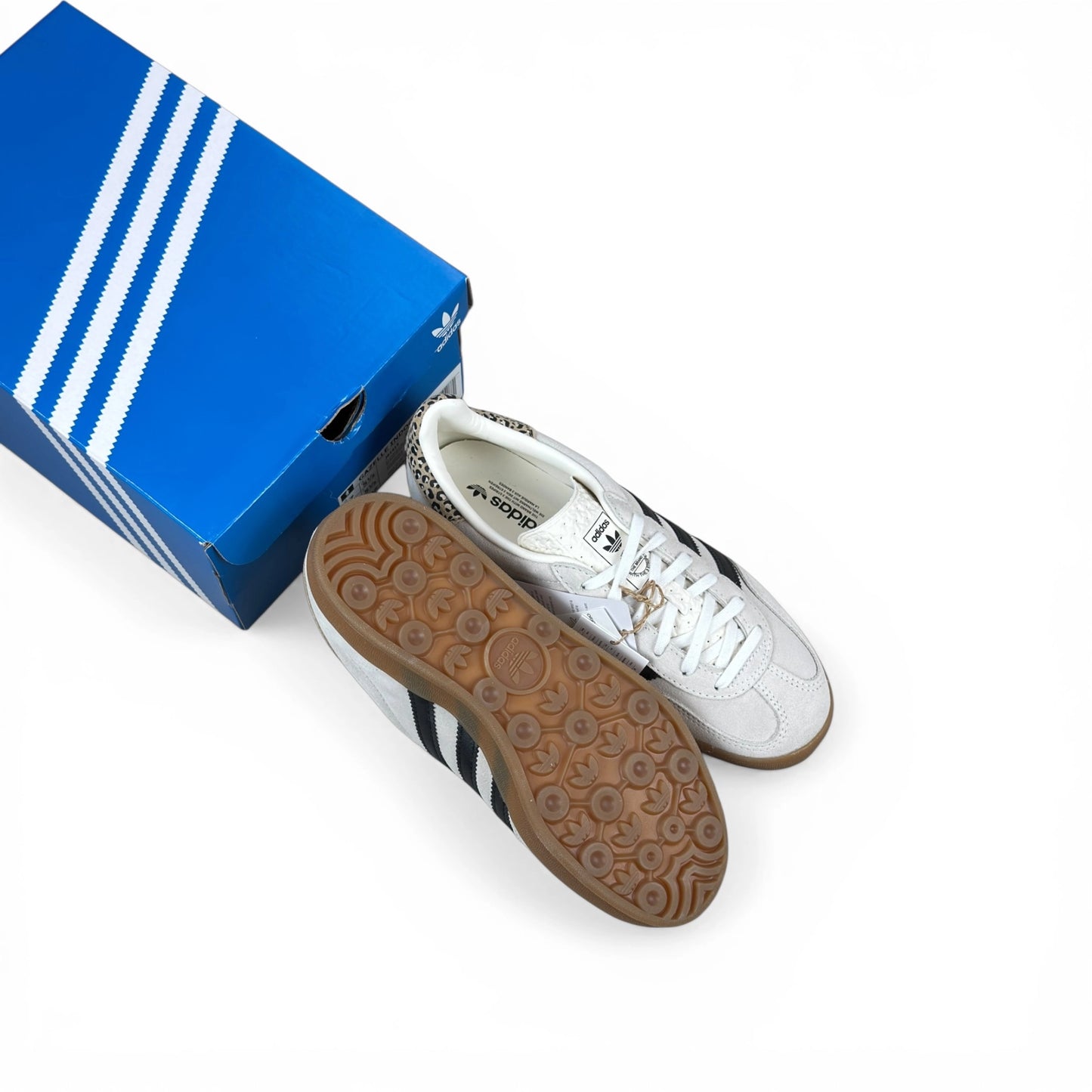 adidas Gazelle Indoor Cloud White Black Leopard (Women’s) JR1415 – EU 38 2/3, brand new with original box