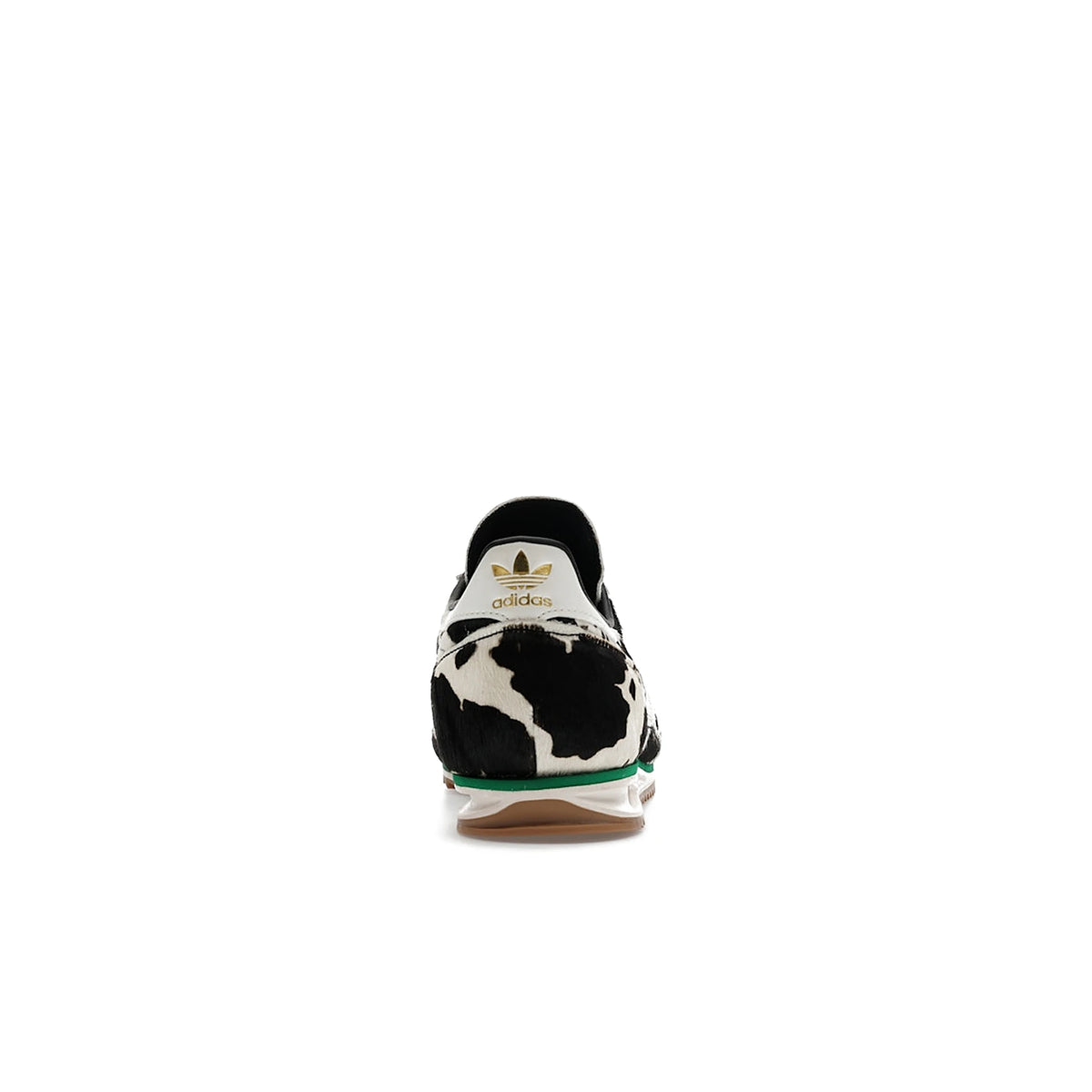 adidas SL 72 OG Cow Print women's shoe in black, off‑white and court‑green leather – image 4 of 4