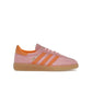 adidas Handball Spezial women's shoes in glow pink, flash orange and gum leather
