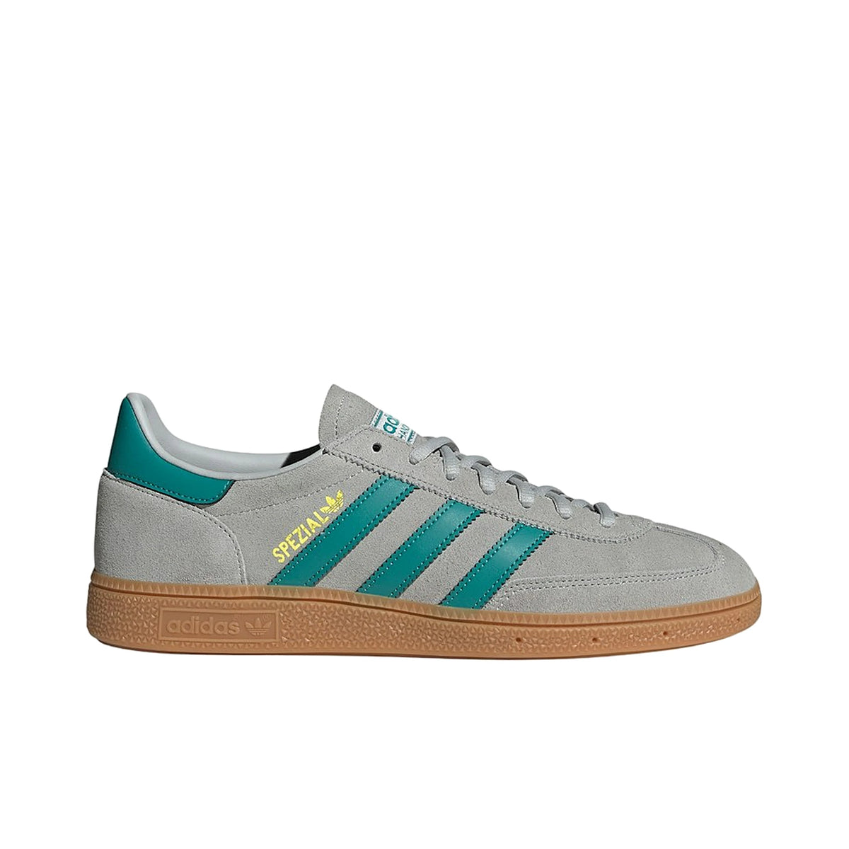 adidas Handball Spezial in grey two, pure teal and gold metallic suede