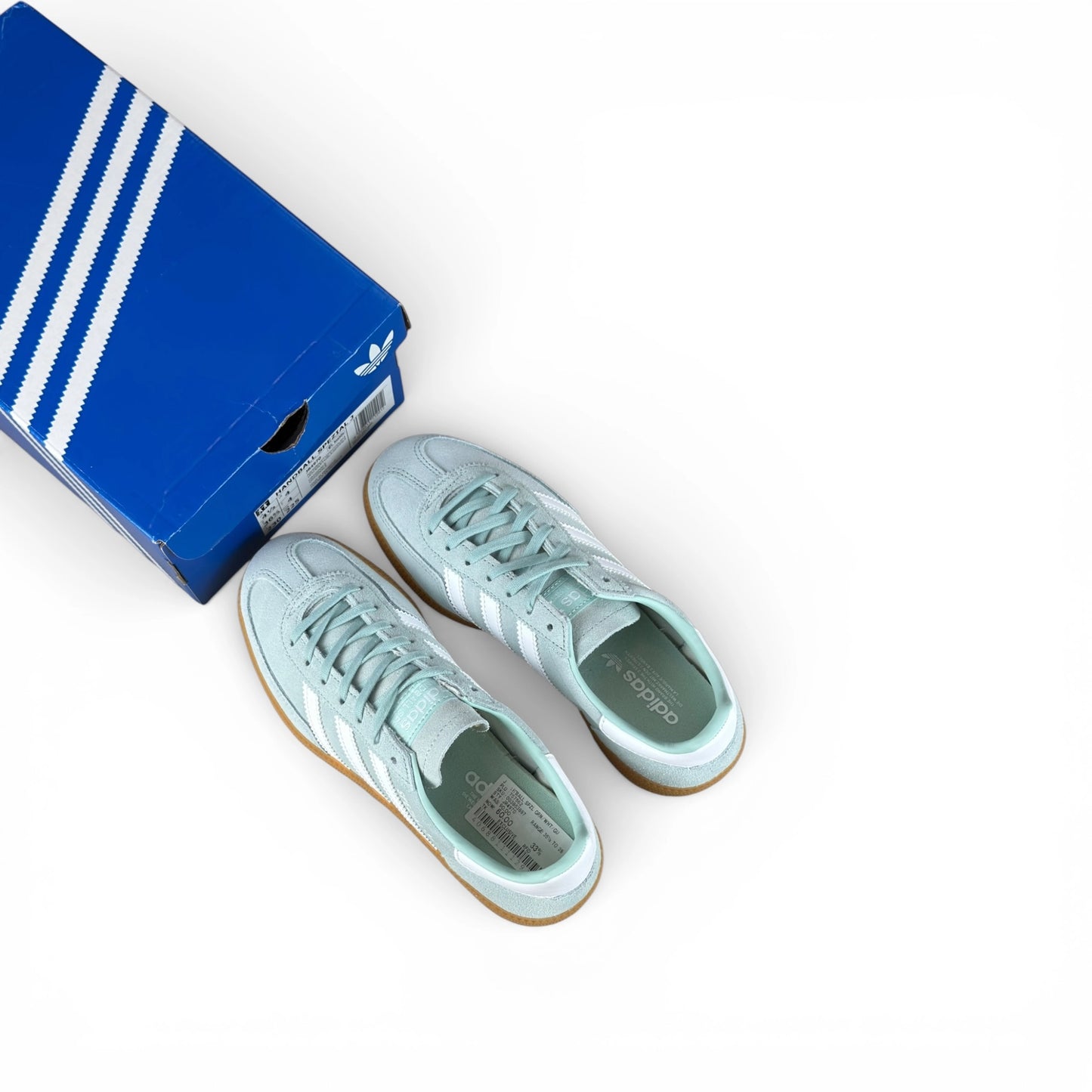 adidas Handball Spezial Ash Green / White / Gum (Junior’s) JR4970 – EU 36 2/3, brand new with original box