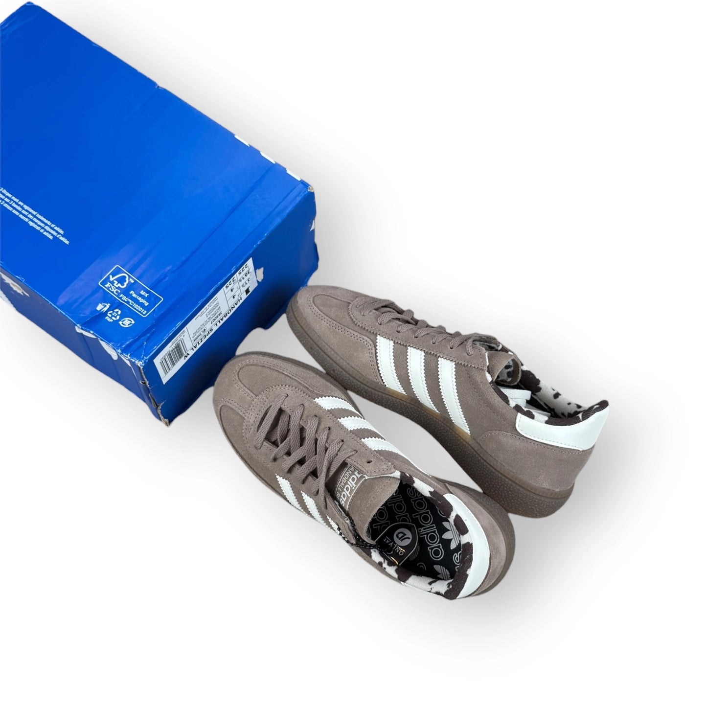 adidas Handball Spezial Chalky Brown Cow Print (Women’s) – size EU 36 2/3, brand new with cut outlet box