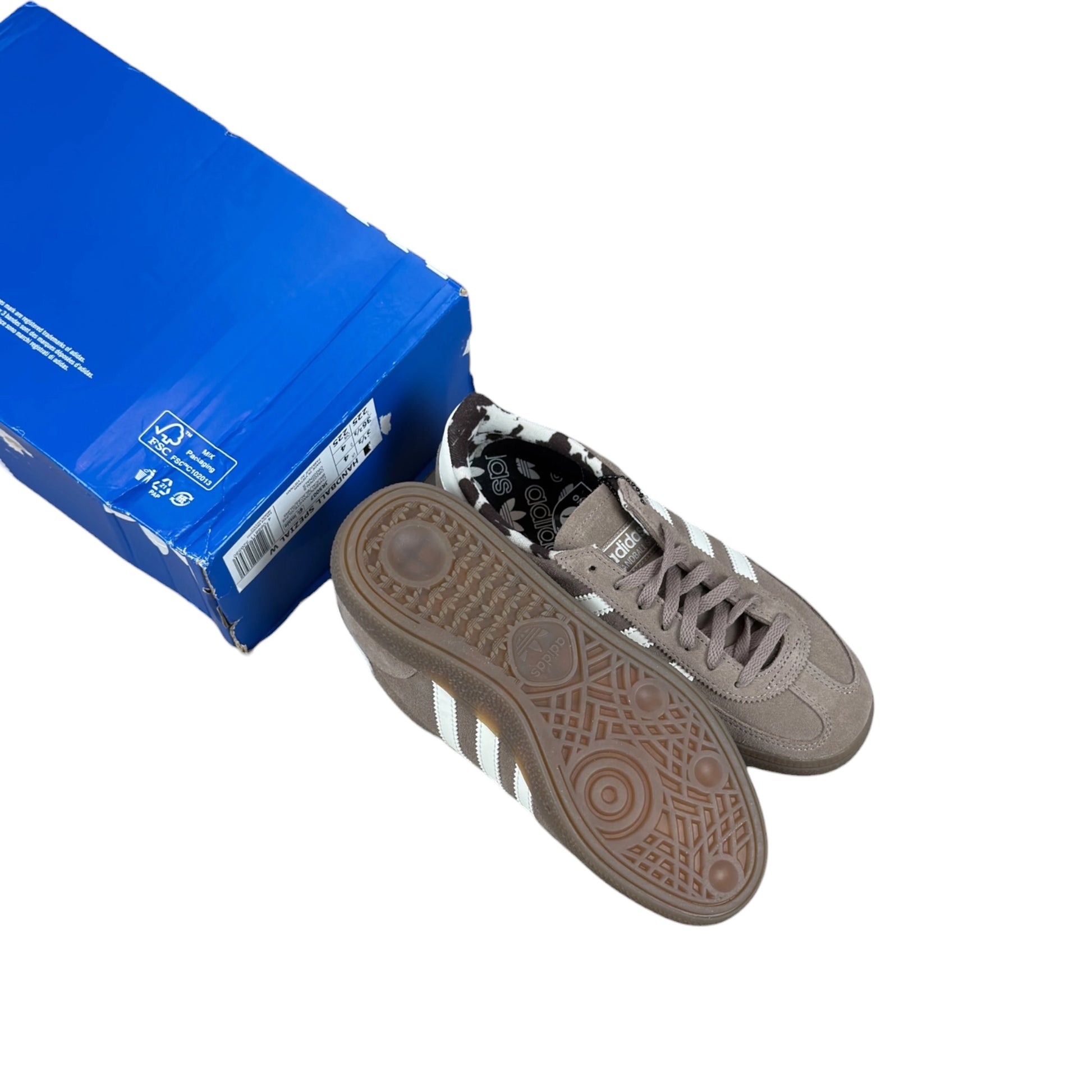 adidas Handball Spezial Chalky Brown Cow Print (Women’s) – size EU 36 2/3, brand new with cut outlet box