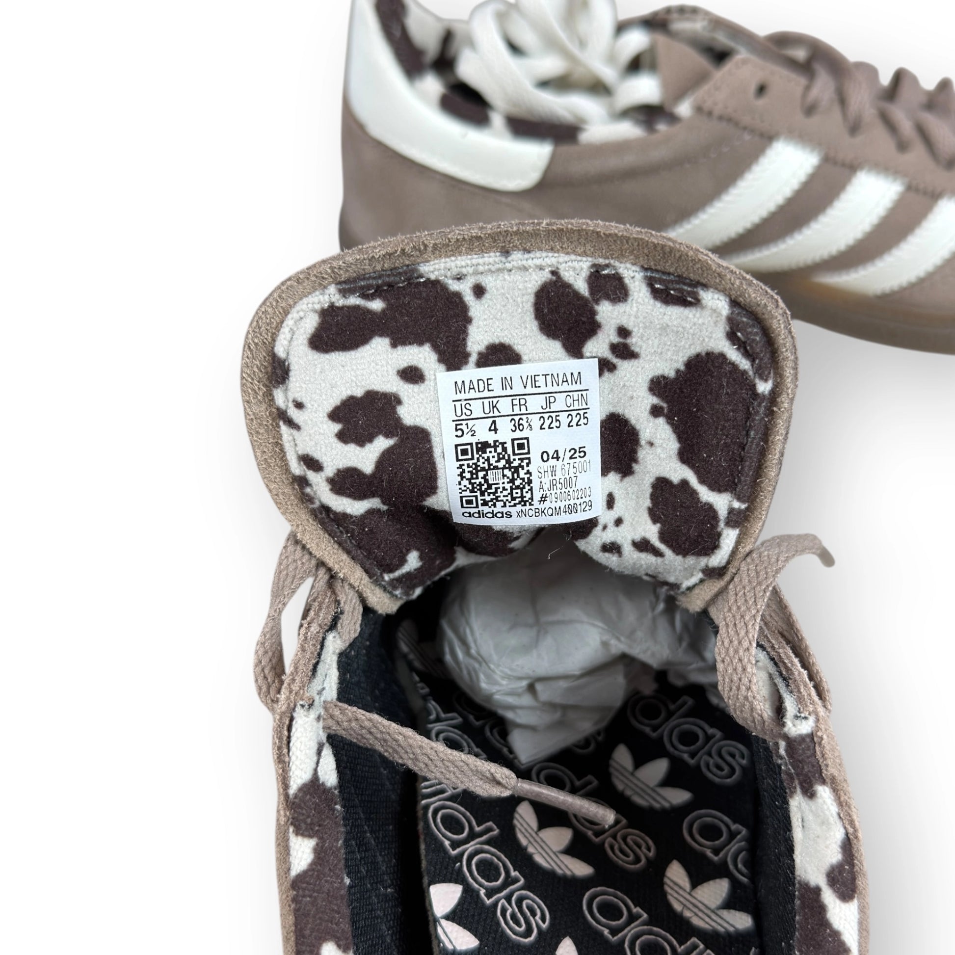 adidas Handball Spezial Chalky Brown Cow Print (Women’s) – size EU 36 2/3, brand new with cut outlet box