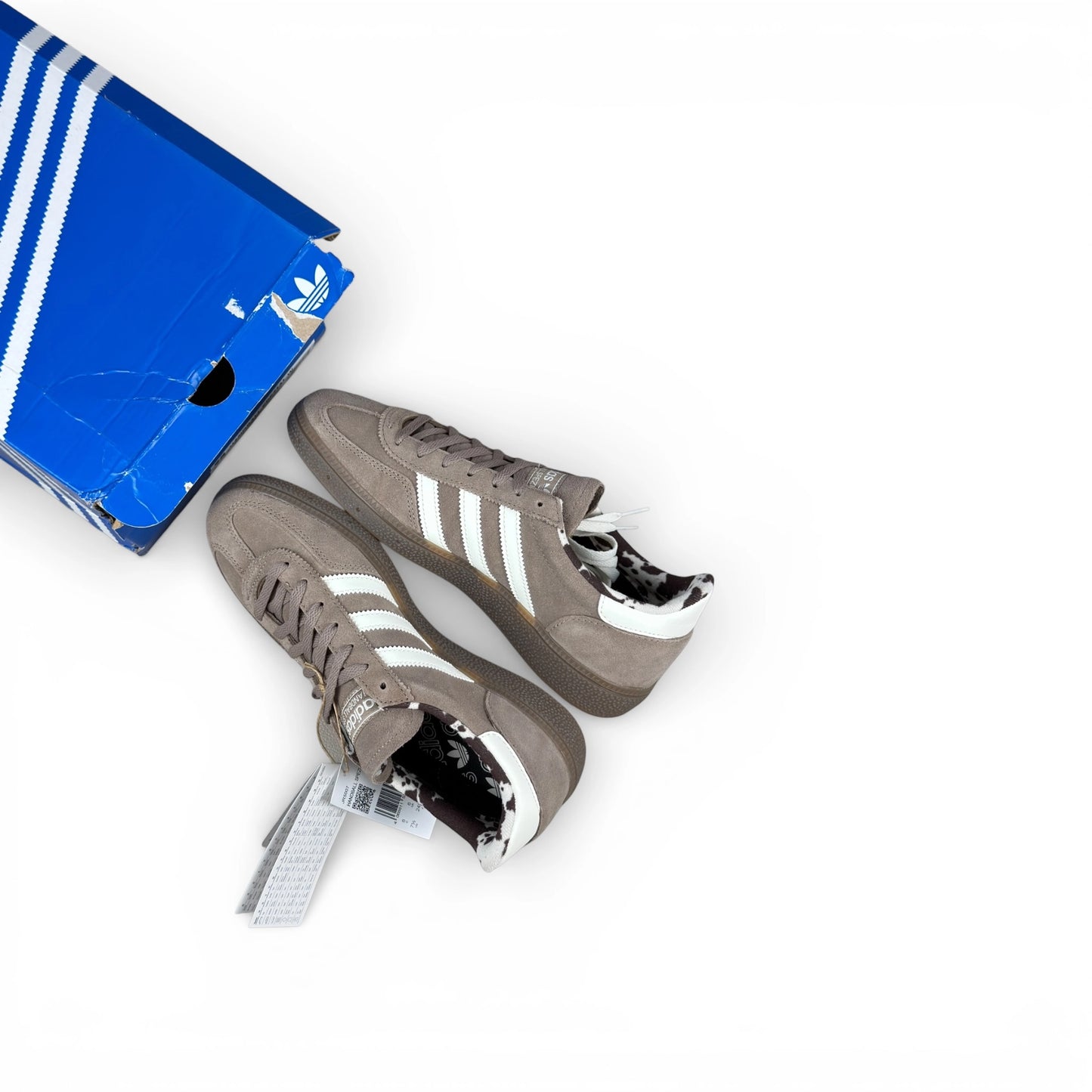 adidas Handball Spezial Chalky Brown Cow Print (Women’s) – size EU 39⅓, brand new with original box