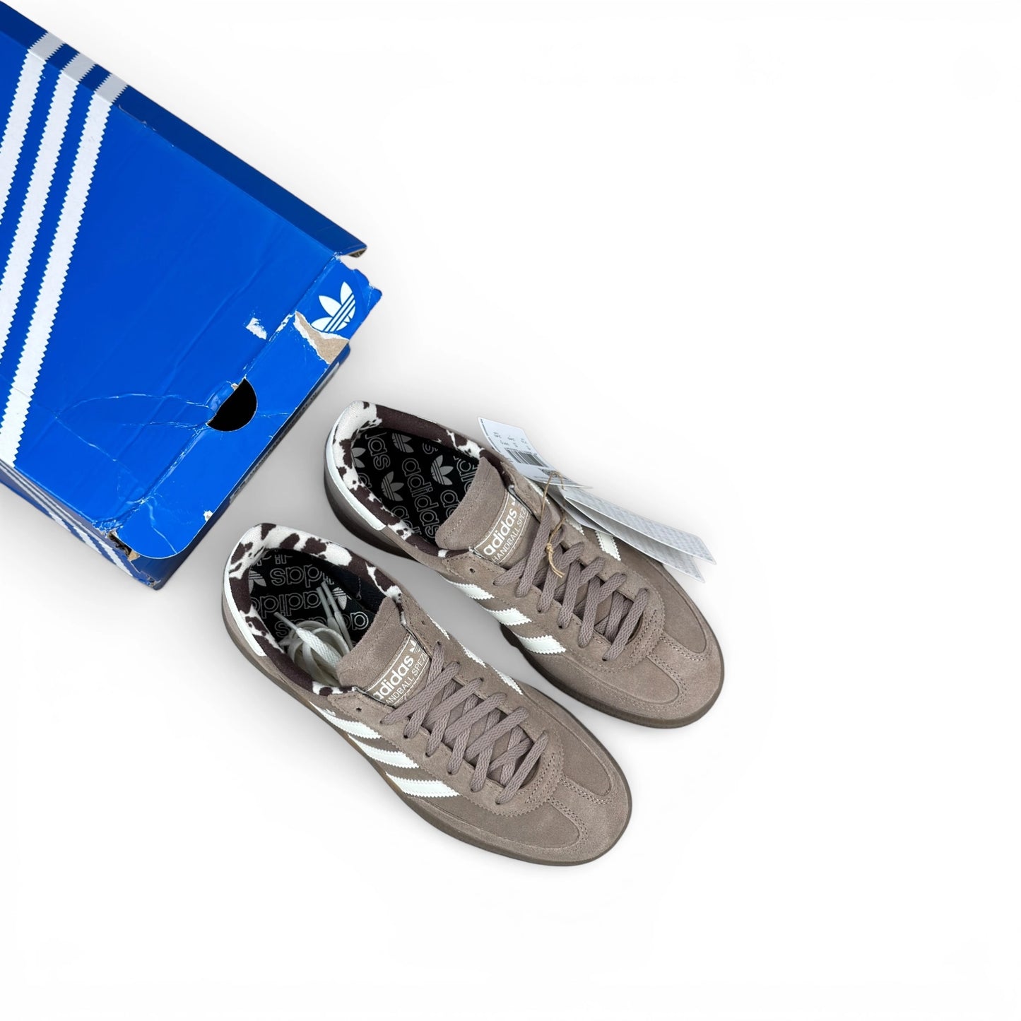 adidas Handball Spezial Chalky Brown Cow Print (Women’s) – size EU 39⅓, brand new with original box