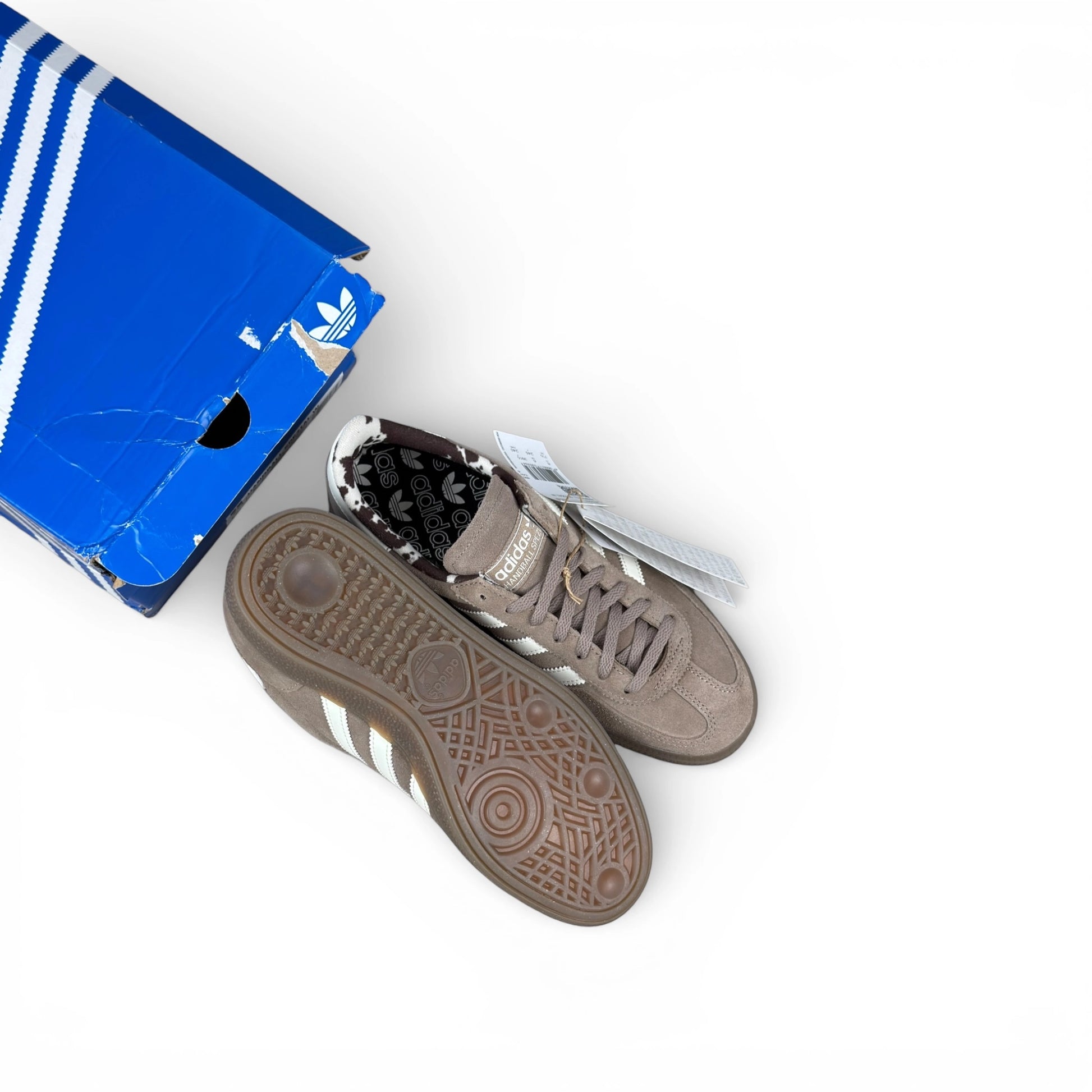 adidas Handball Spezial Chalky Brown Cow Print (Women’s) – size EU 39⅓, brand new with original box