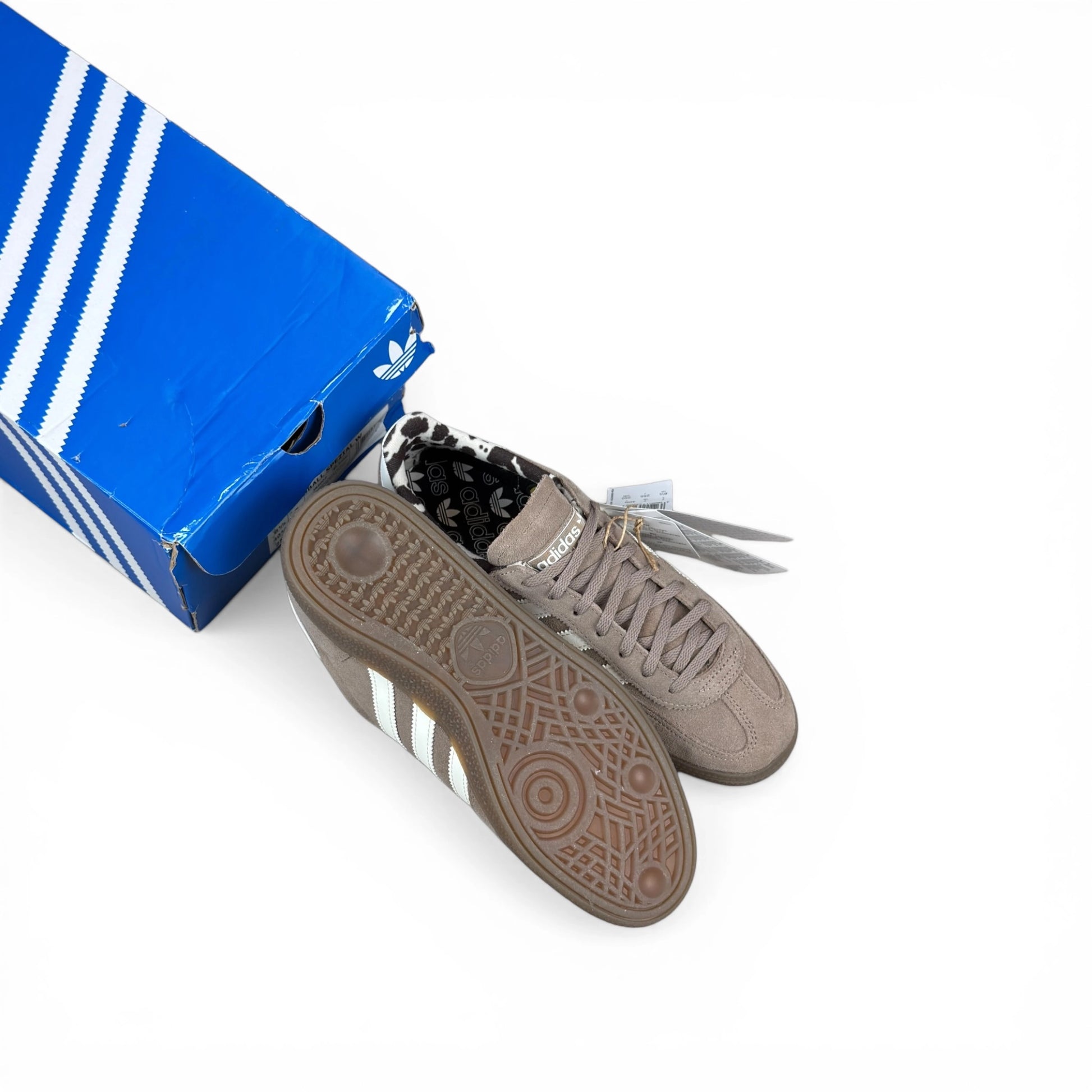 adidas Handball Spezial Chalky Brown Cow Print (Women’s) – size EU 40 2/3, brand new with original box