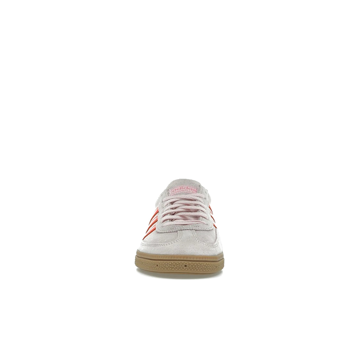 adidas Handball Spezial women's shoes in clear pink, solar orange accents, suede – image 2 of 4