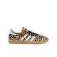 adidas Handball Spezial Leopard Magic Beige women's shoes in beige, ivory and ivy suede and leather