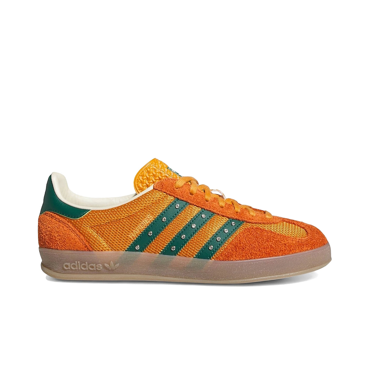 adidas Gazelle Indoor Hardies men’s sneakers in rust orange and core green suede