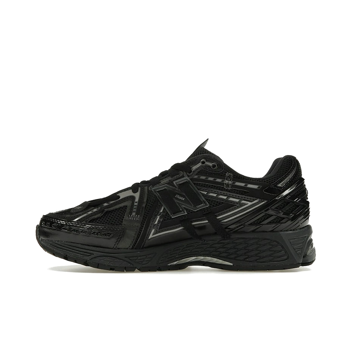 New Balance 1906A men’s black sneaker with dark silver metallic accents, textile and denim. – image 3 of 4