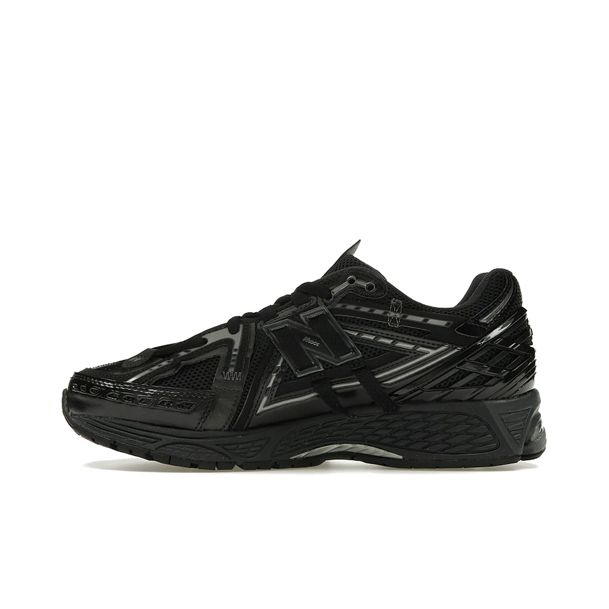New Balance 1906A unisex black sneaker with dark silver metallic accents, leather construction. – image 3 of 4