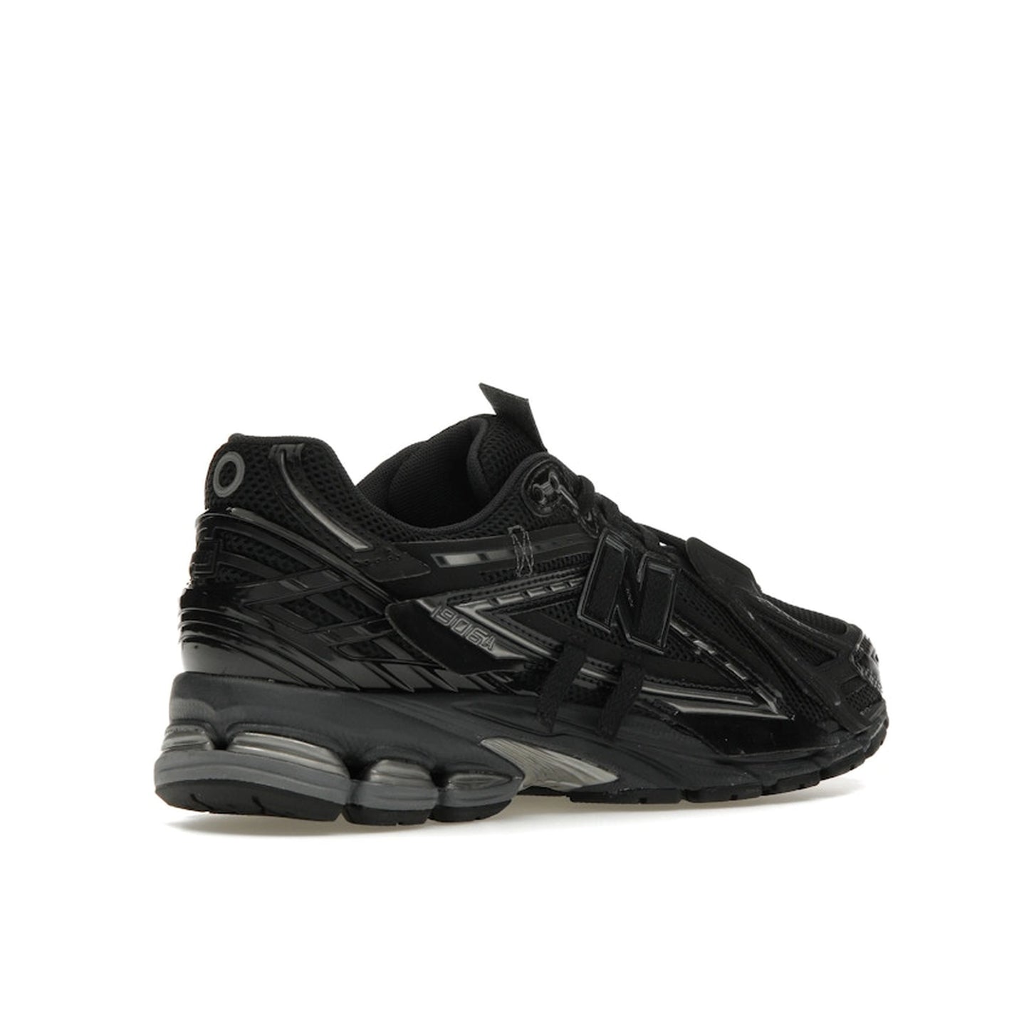 New Balance 1906A Black, back view, in technical mesh with modern runner design.