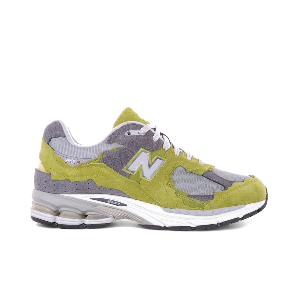 New Balance 2002R Protection Pack sneakers in sea moss and raincloud mesh and suede