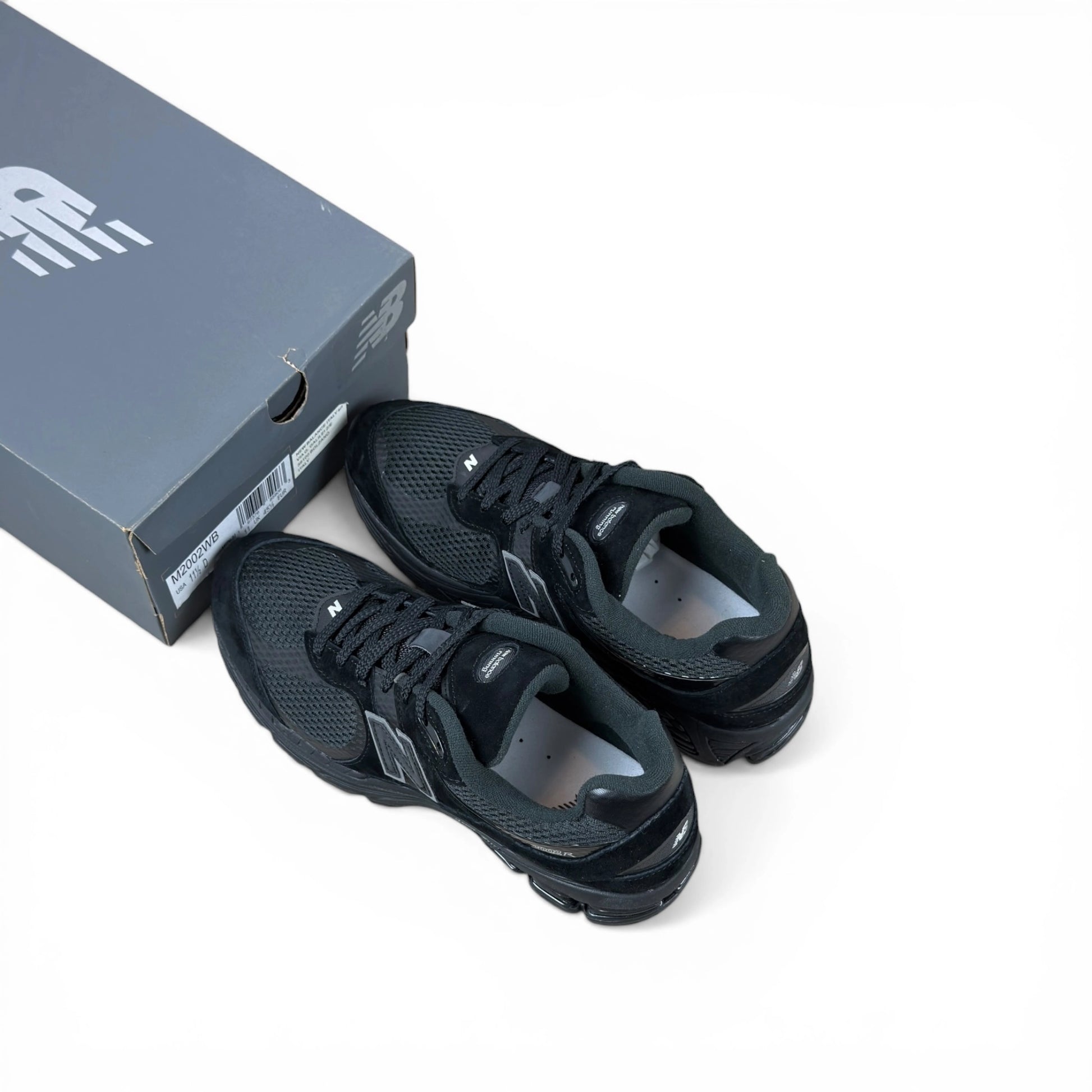 New Balance 2002R Mesh Black Metallic – EU 45.5, brand new authentic pair with box
