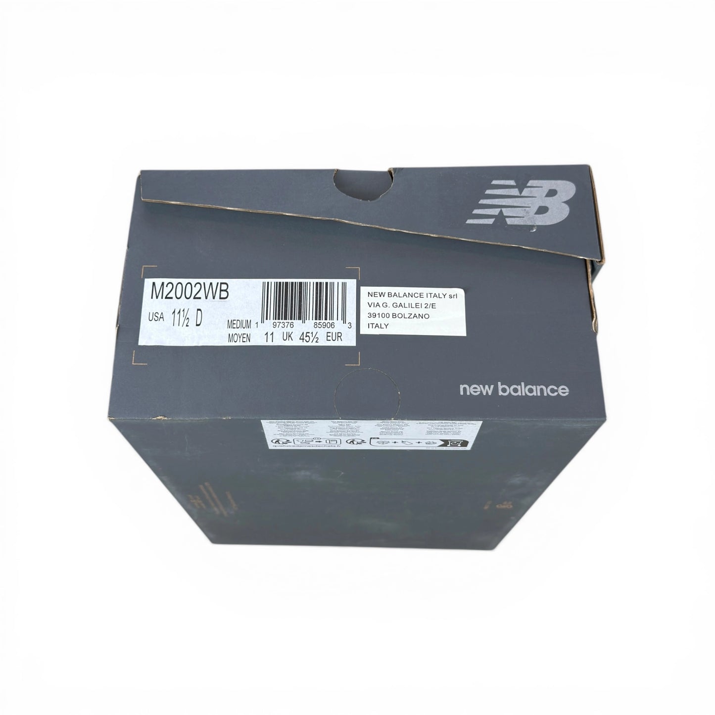 New Balance 2002R Mesh Black Metallic – EU 45.5, brand new authentic pair with box