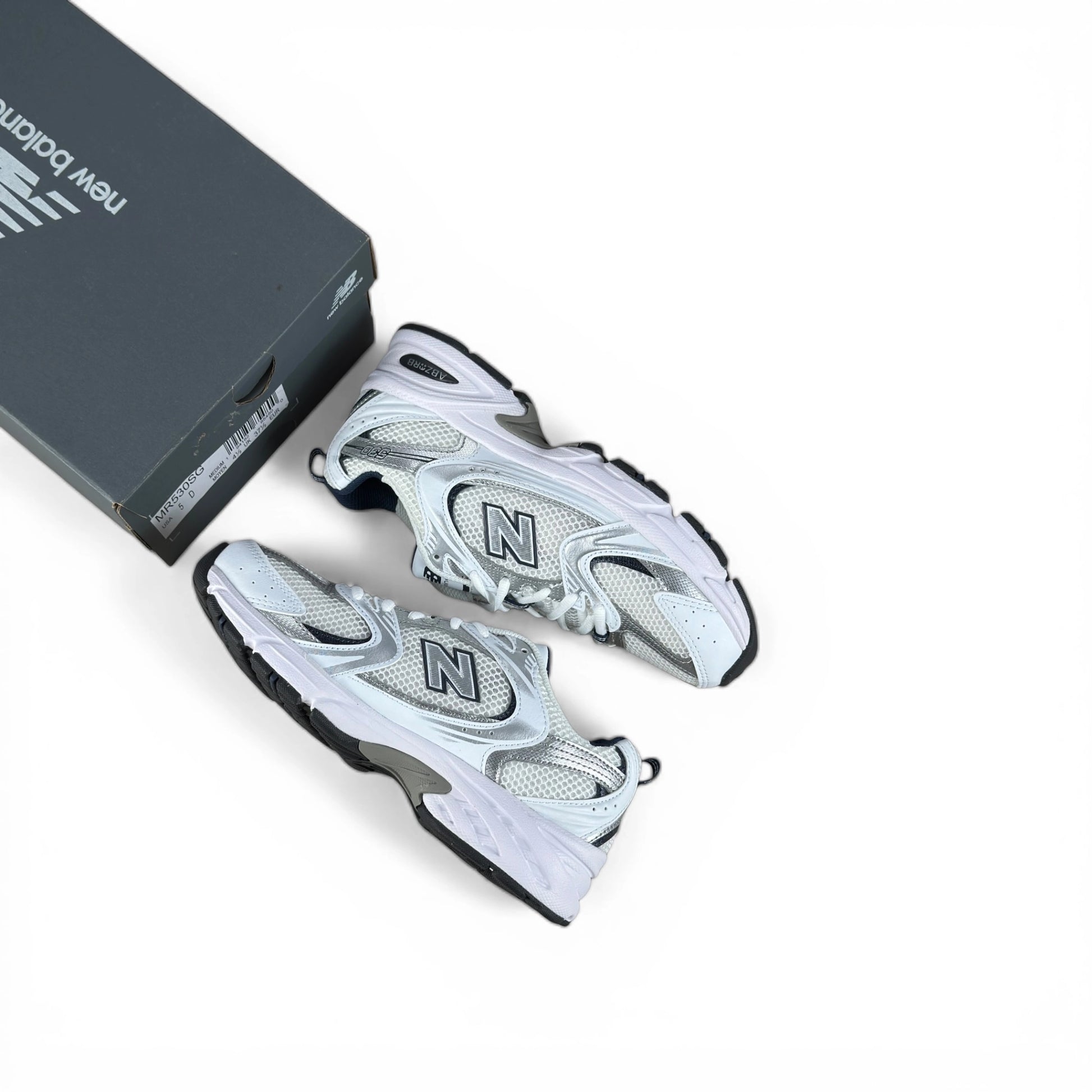 New Balance 530 White Silver Navy MR530SG – EU 37.5, brand new with original box