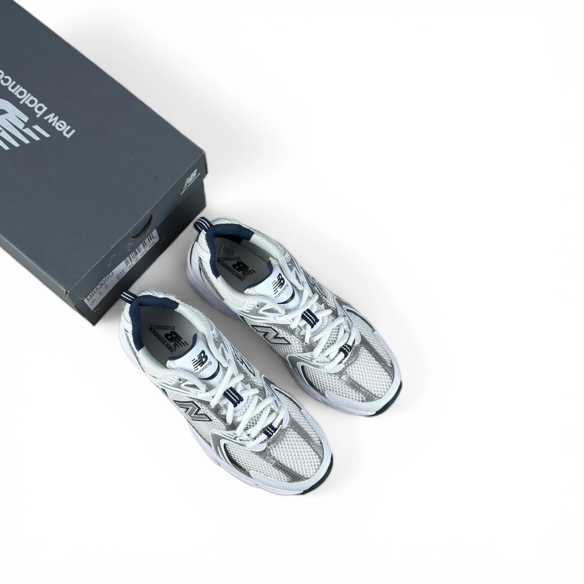 New Balance 530 White Silver Navy MR530SG – EU 37.5, brand new with original box